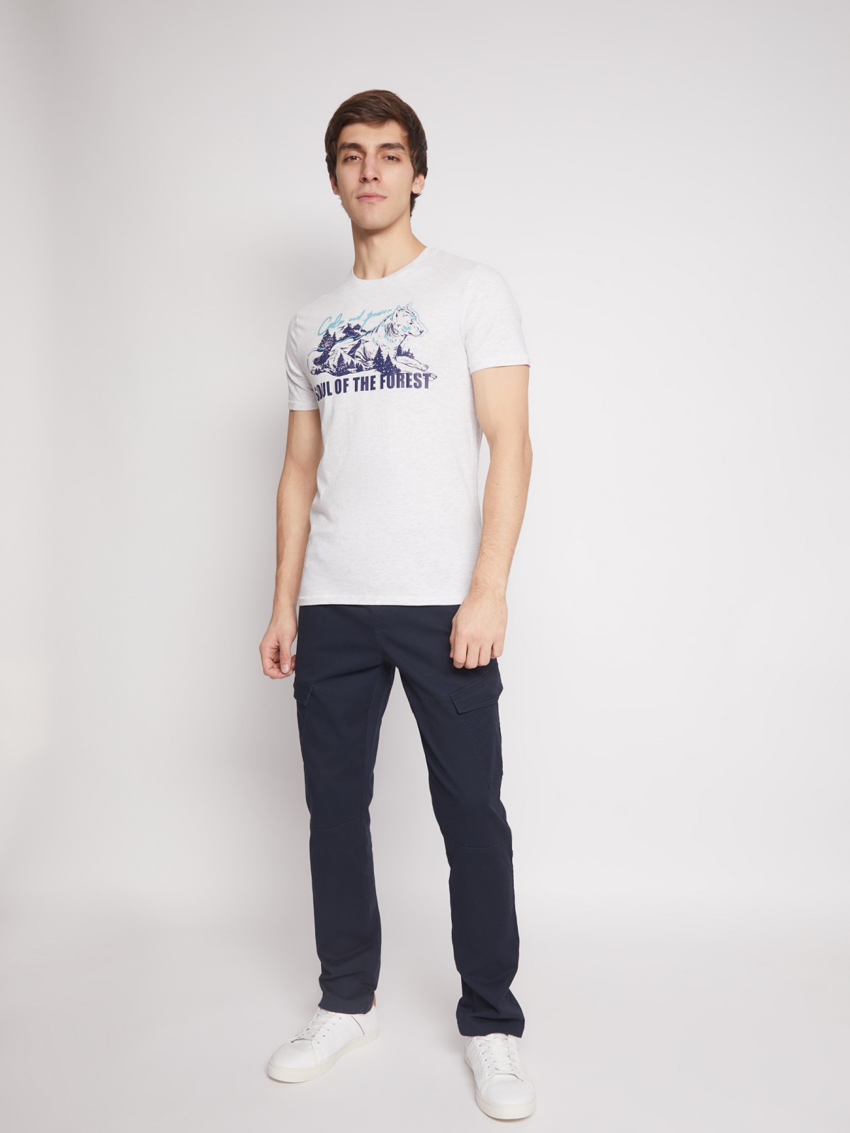 Брюки карго из твила