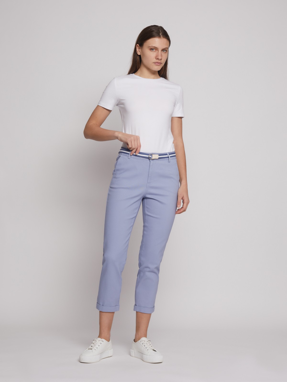 Брюки-чинос с ремнём