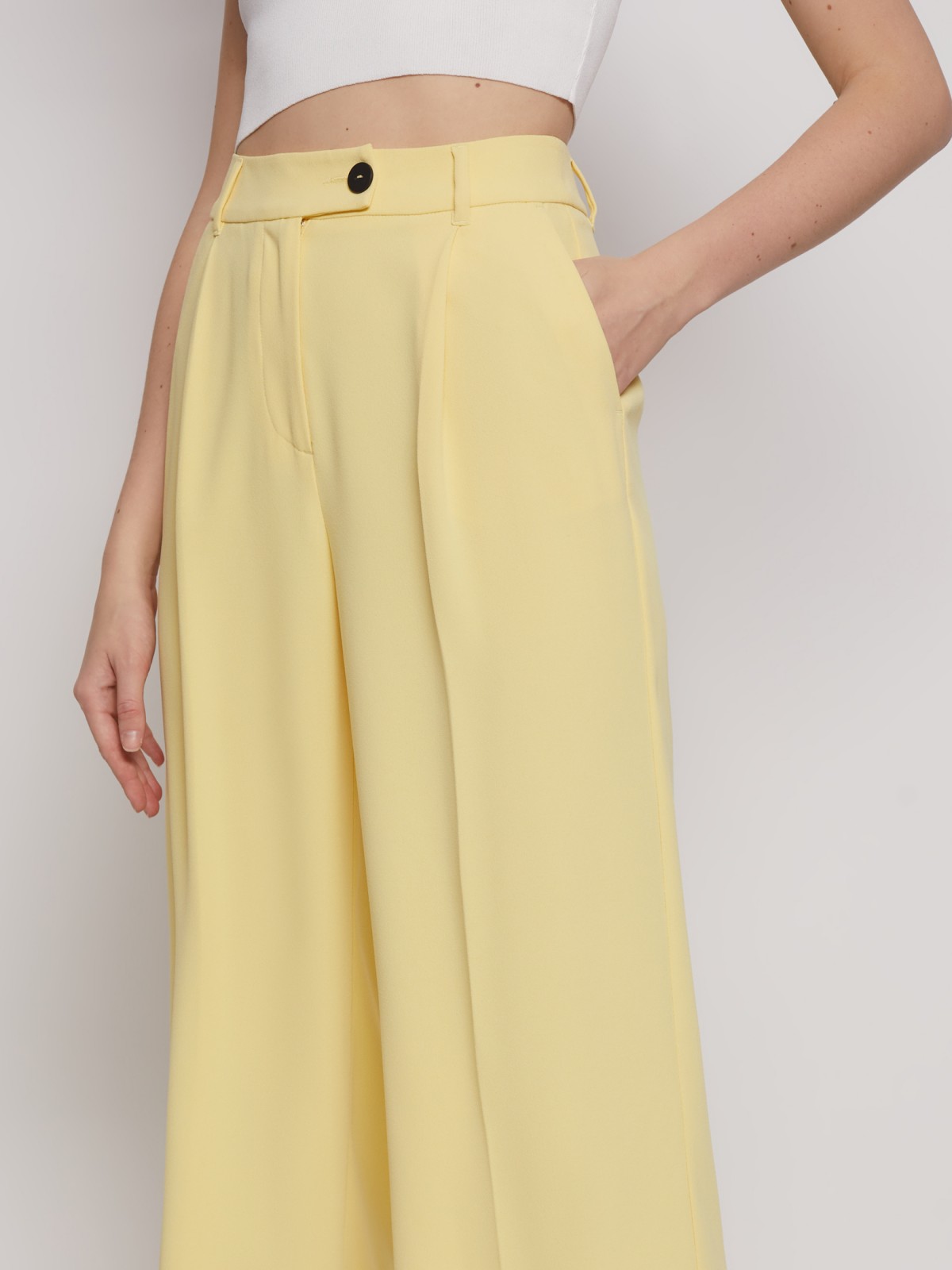 Брюки фасона Wide со стрелками