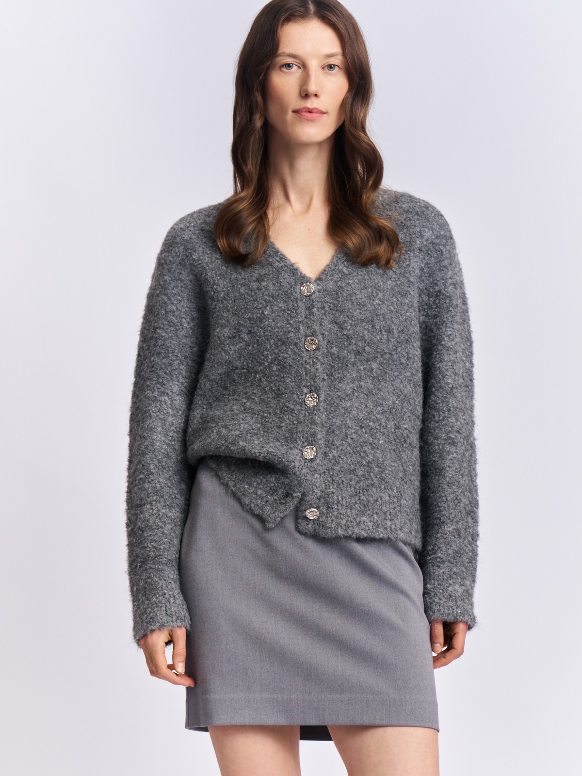 Вязаный кардиган на пуговицах