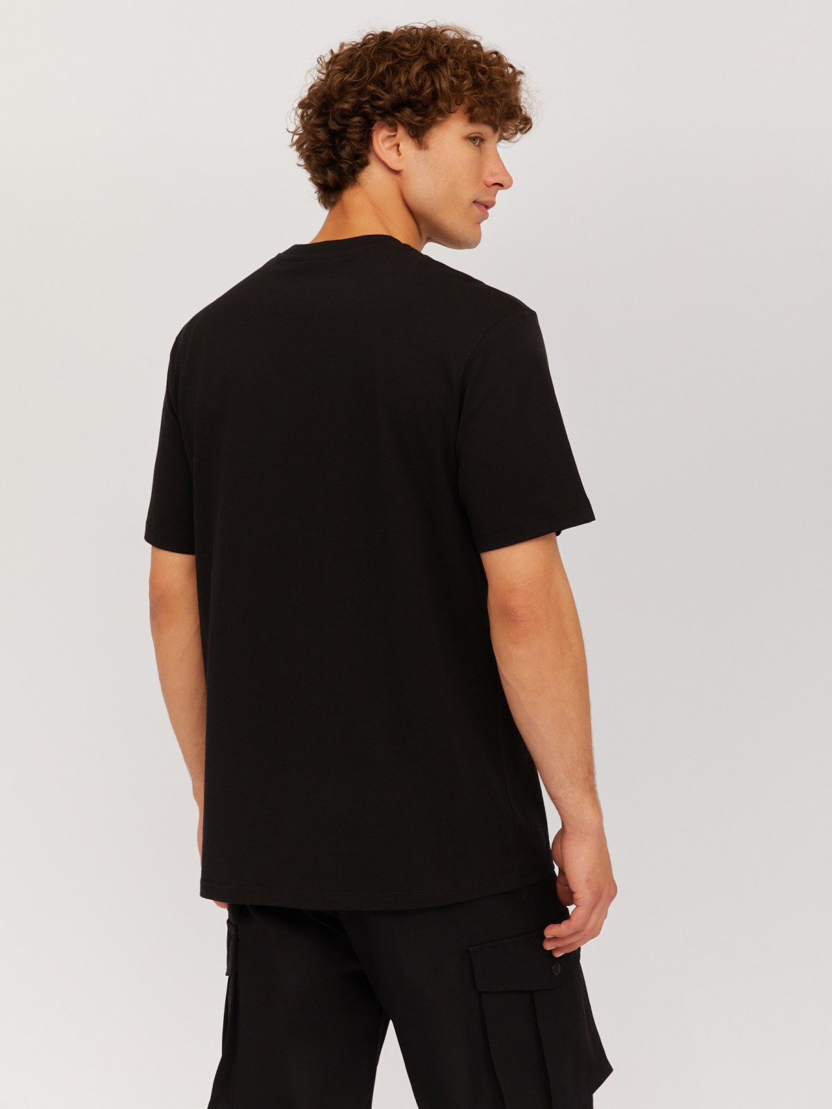 Футболка из хлопка с принтом