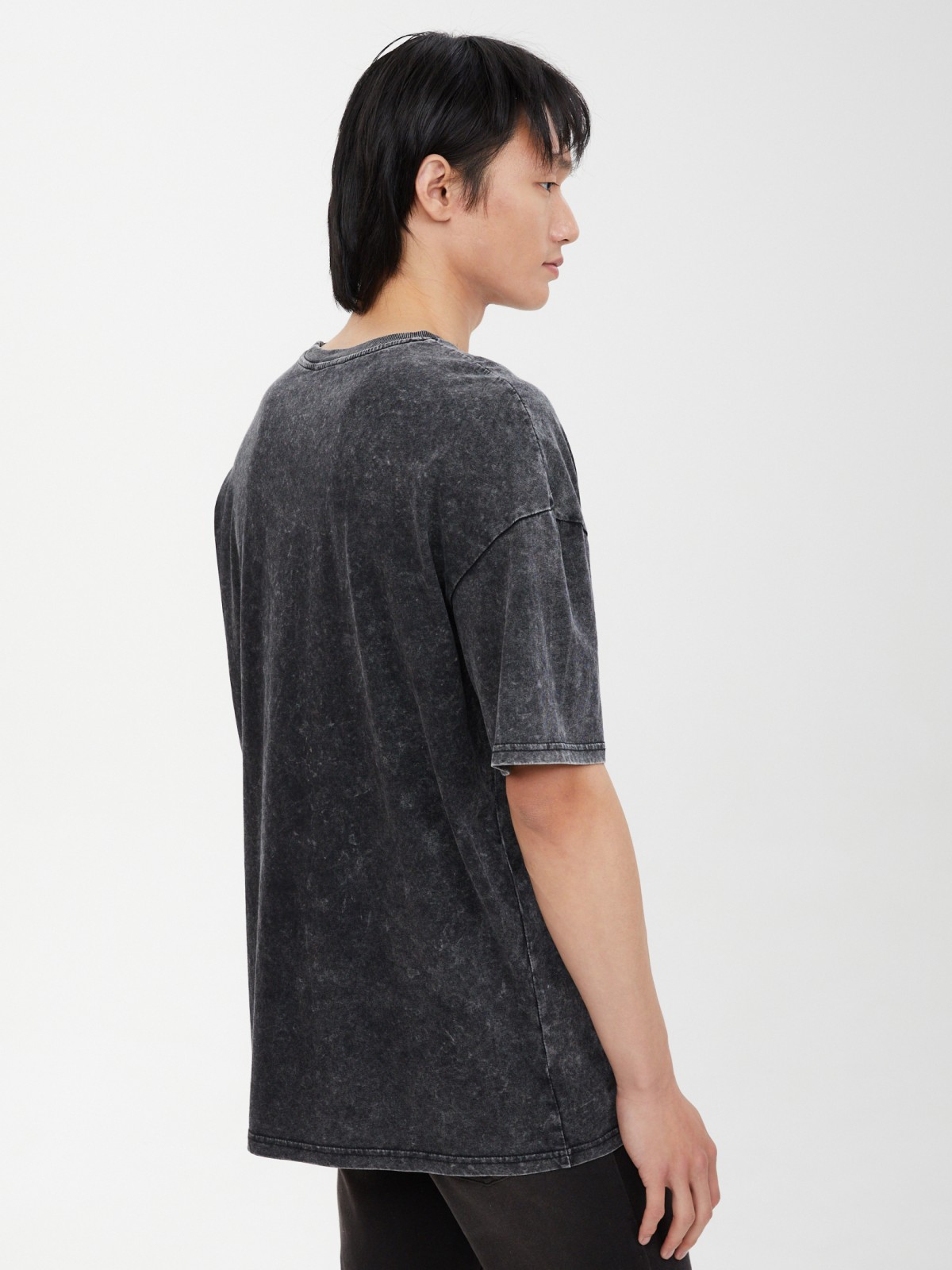 Футболка оверсайз из хлопка с принтом