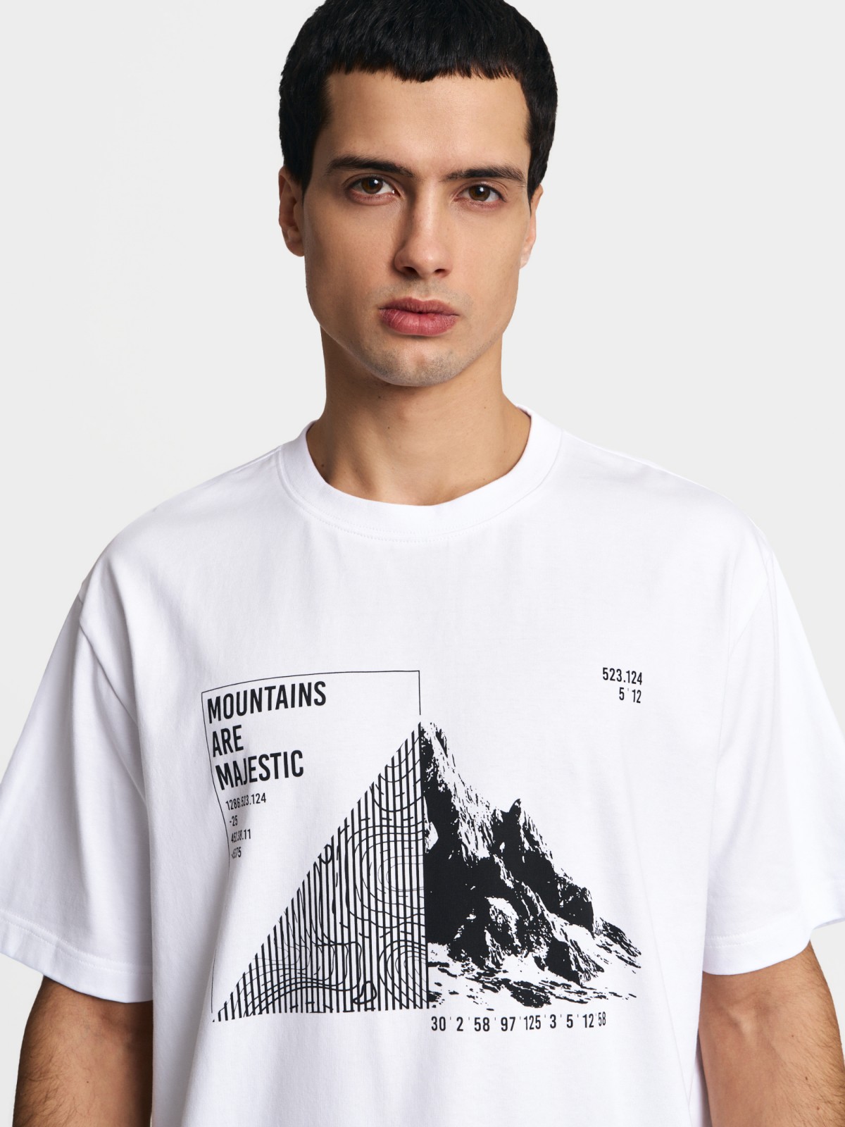 Футболка из хлопка с принтом