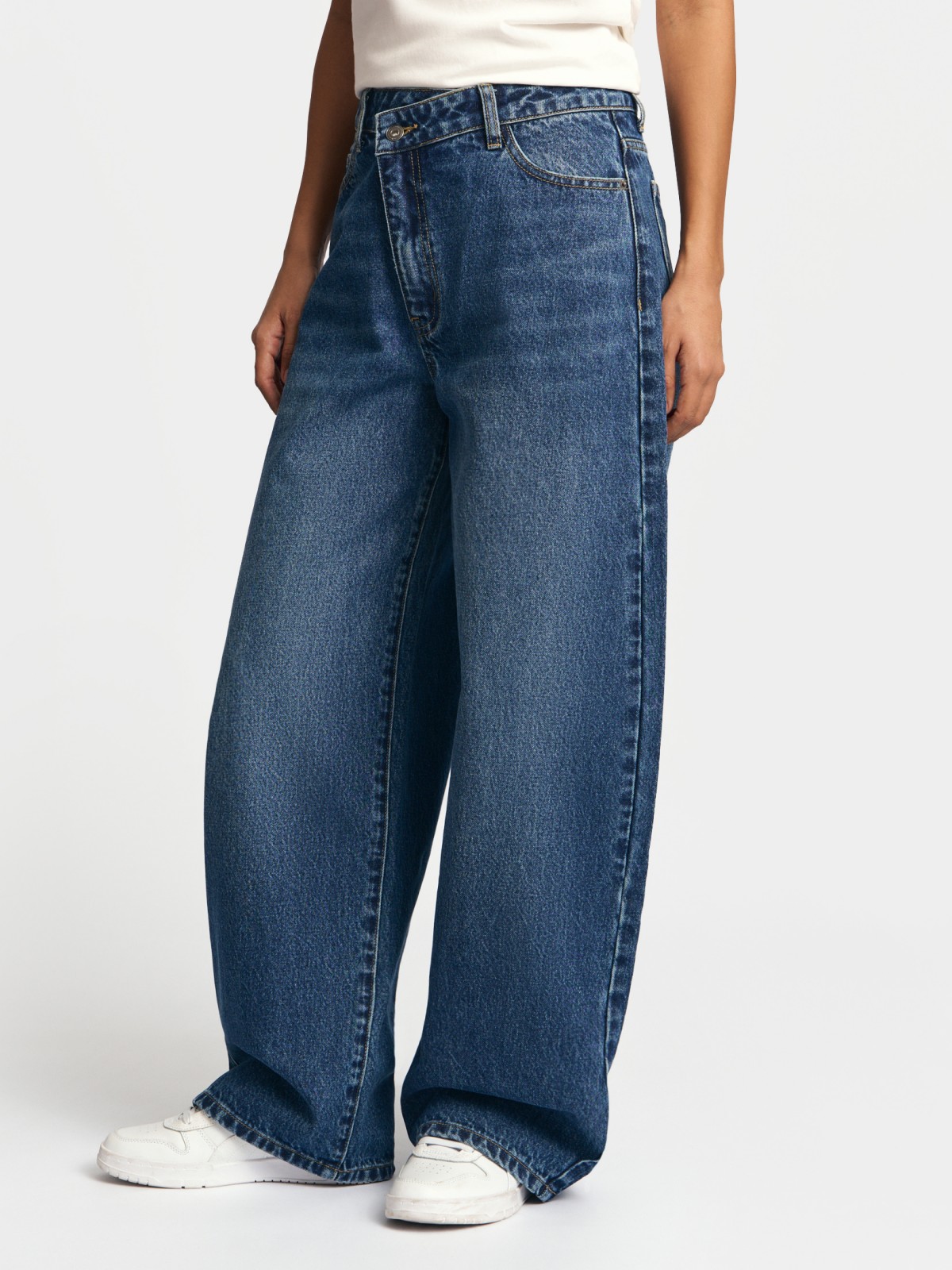 Джинсы силуэта Baloon из хлопка