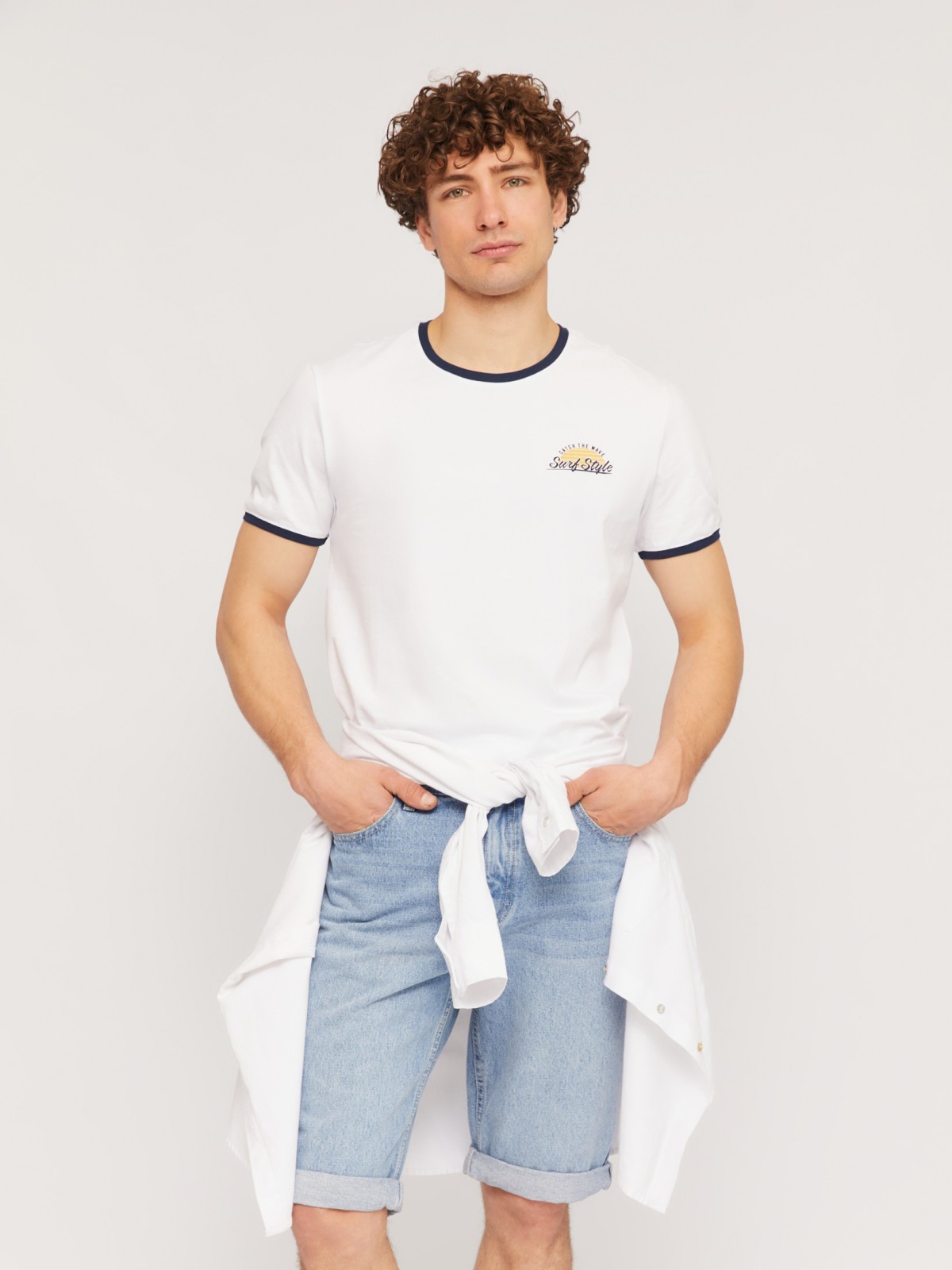 Футболка из хлопка с коротким рукавом