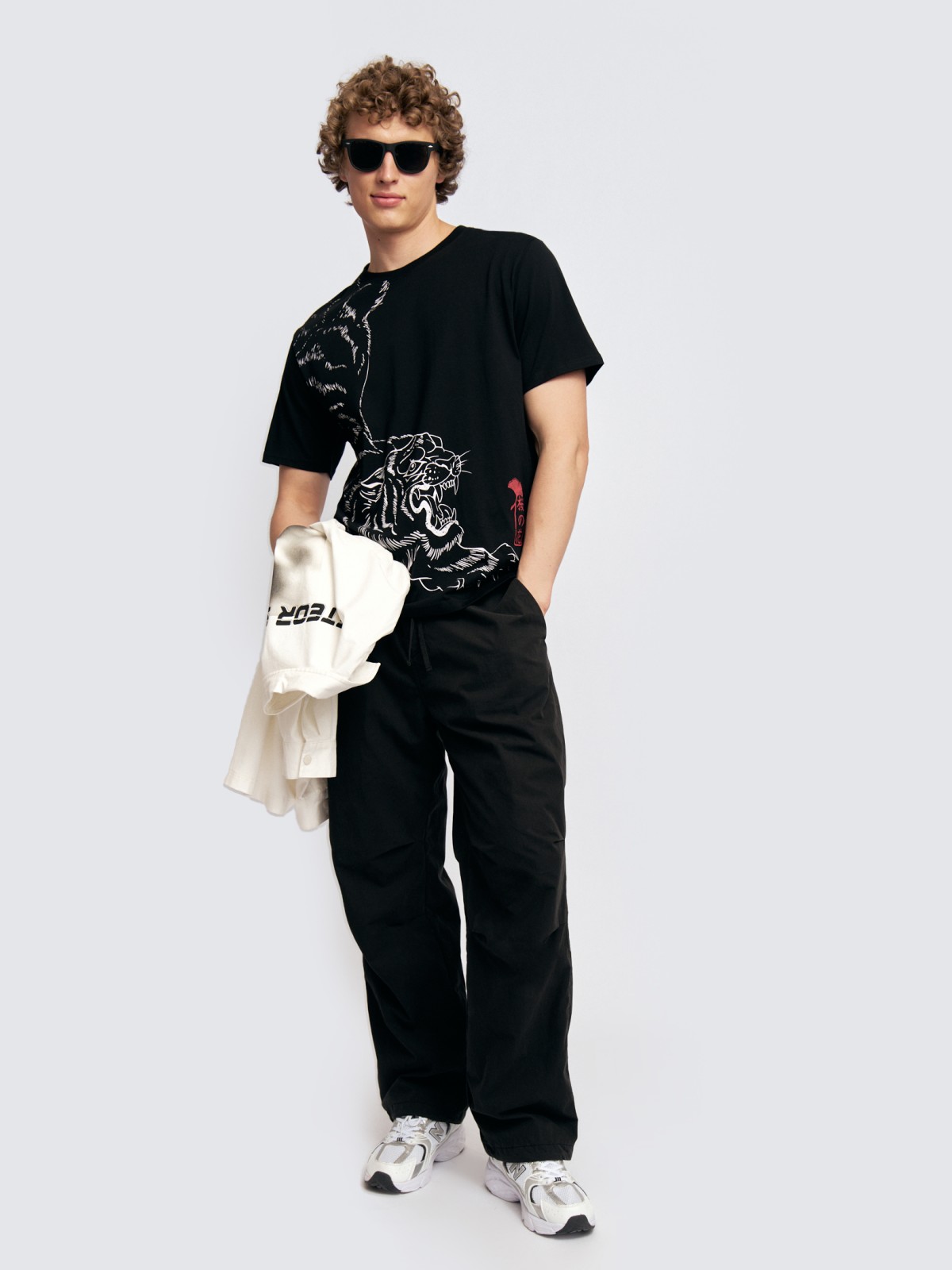 Футболка из хлопка с принтом