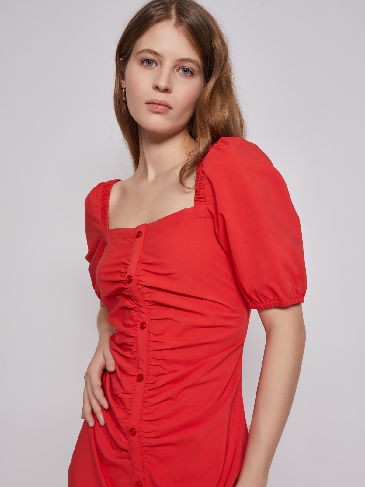 Платье zolla 22324824Y021, цвет красный, размер XXS - фото 5