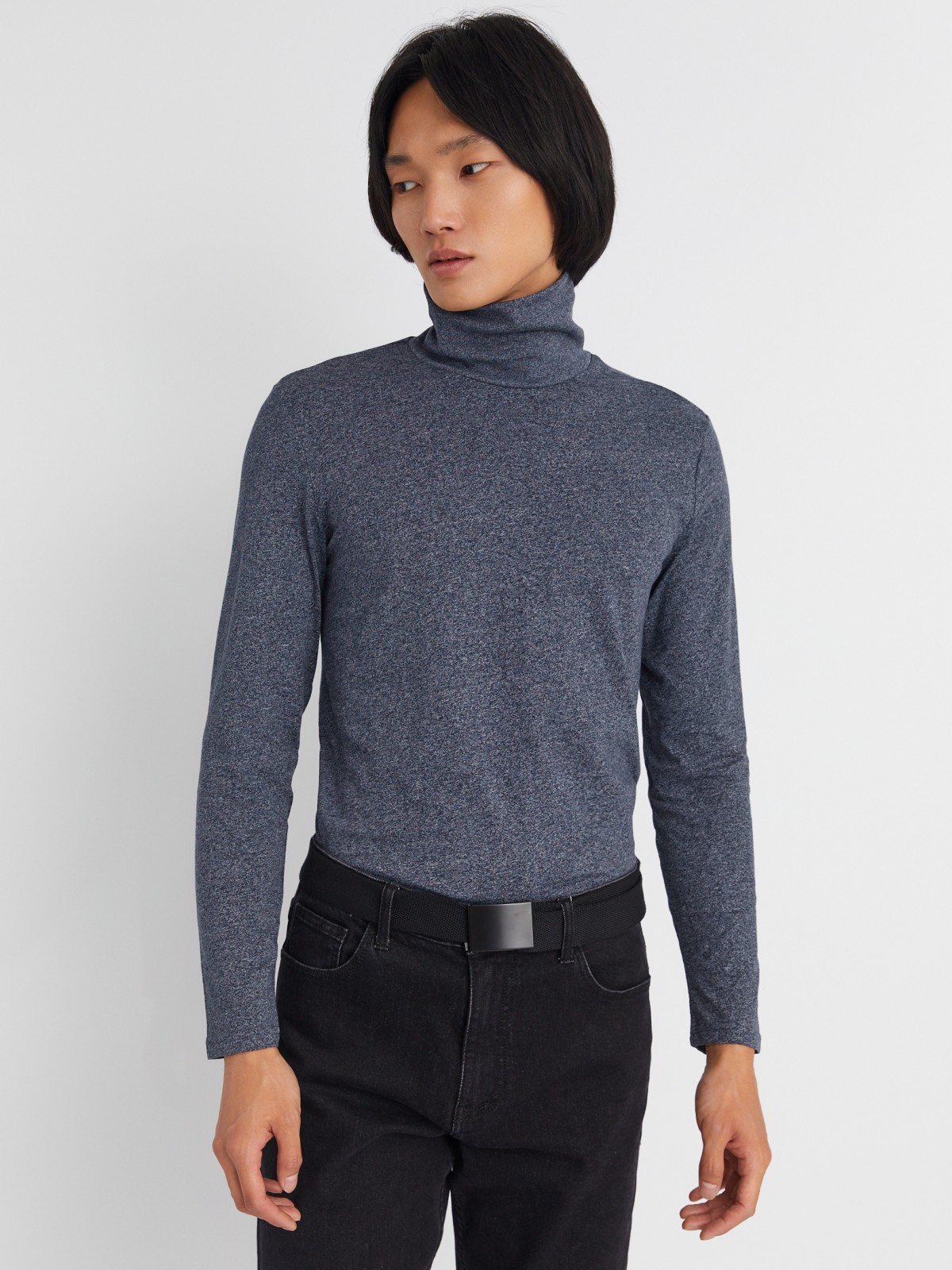 Трикотажная водолазка с воротником гольф