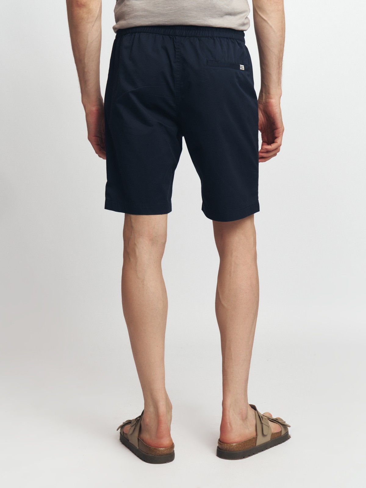 Удлинённые шорты на резинке из хлопка