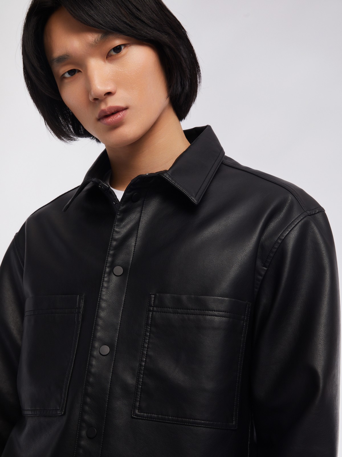 Куртка-ветровка zolla 014135650064, цвет черный, размер S - фото 5