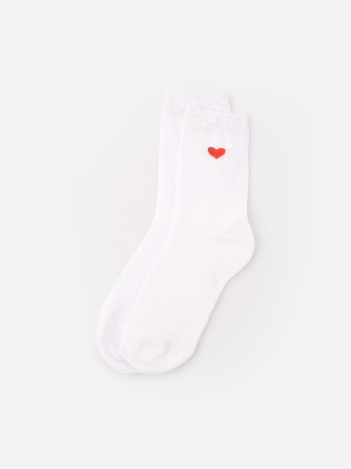 Высокие носки с сердечком