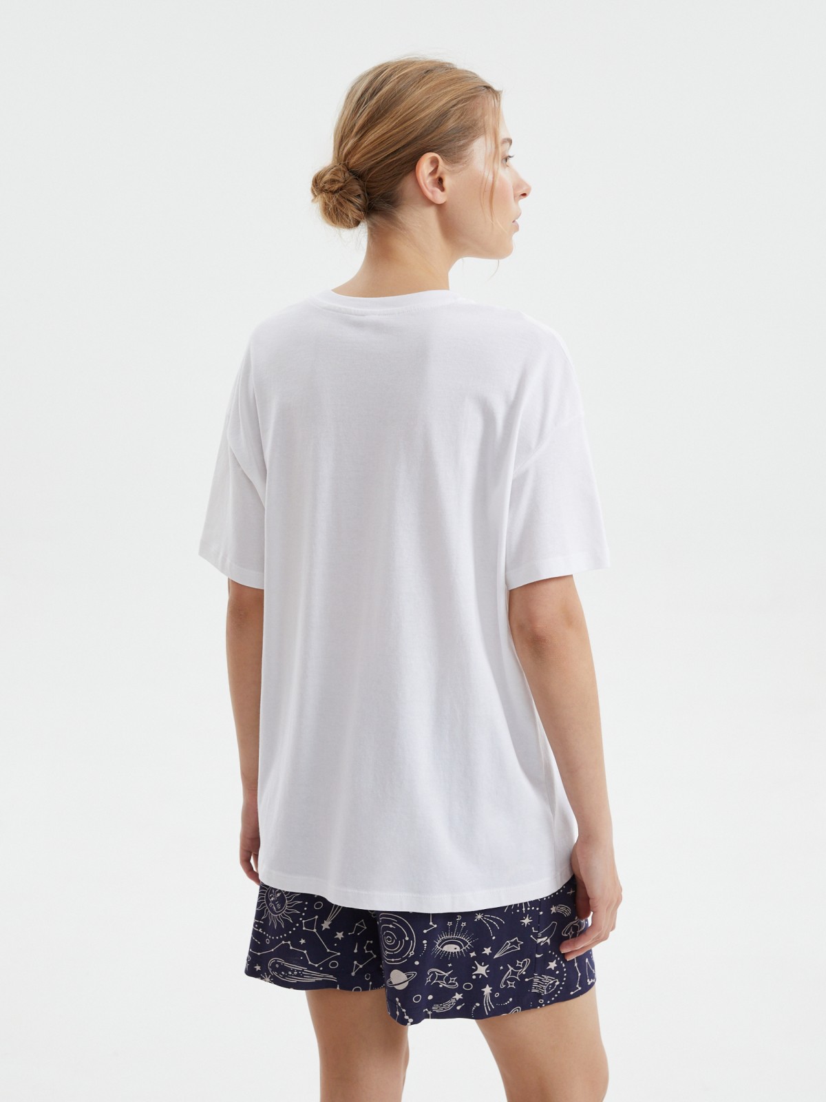 Футболка оверсайз из хлопка с надписью