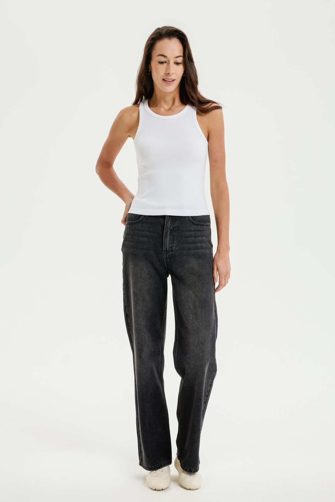 Майка из хлопка без рукавов