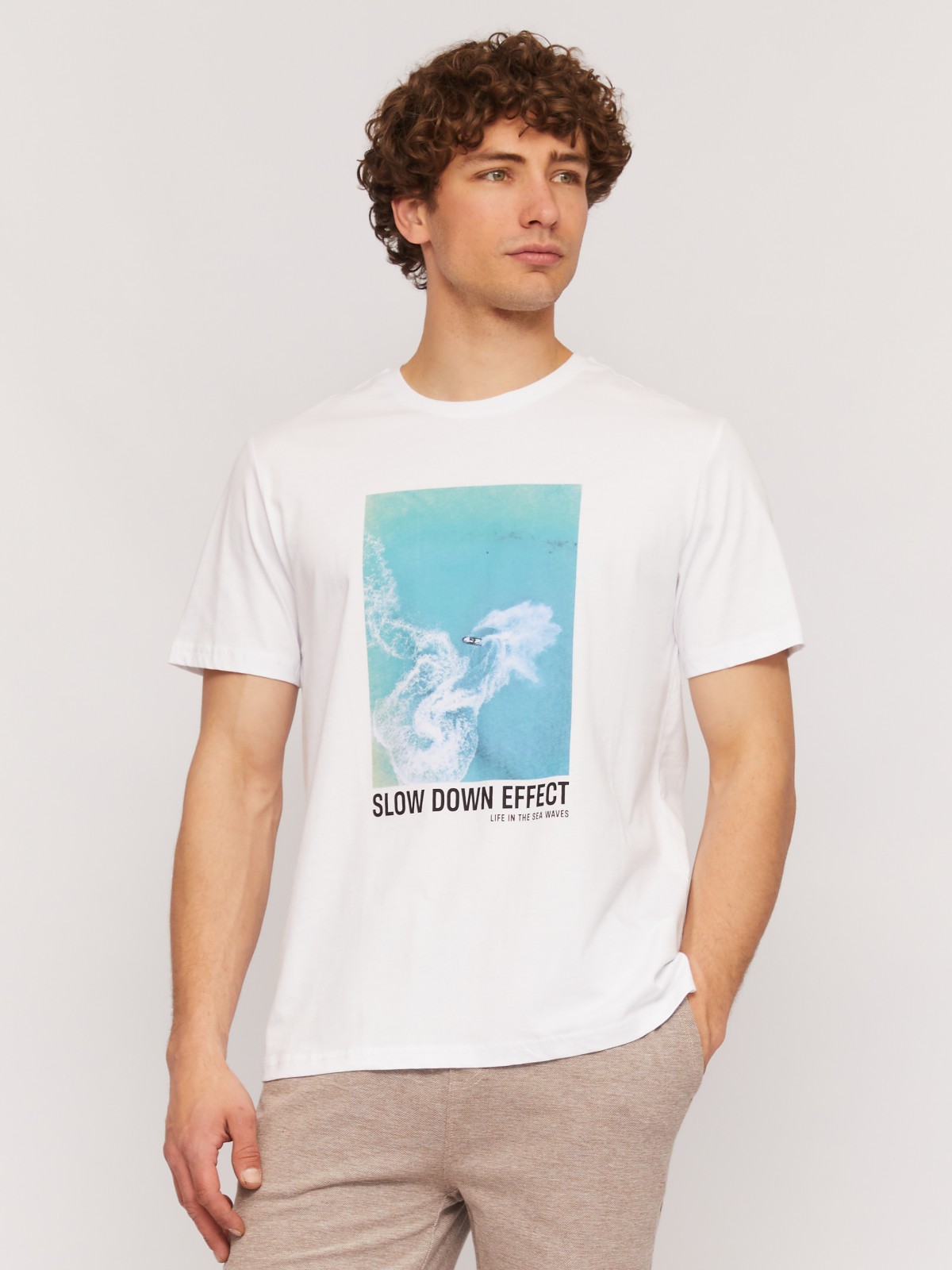 Футболка из хлопка с фотопринтом