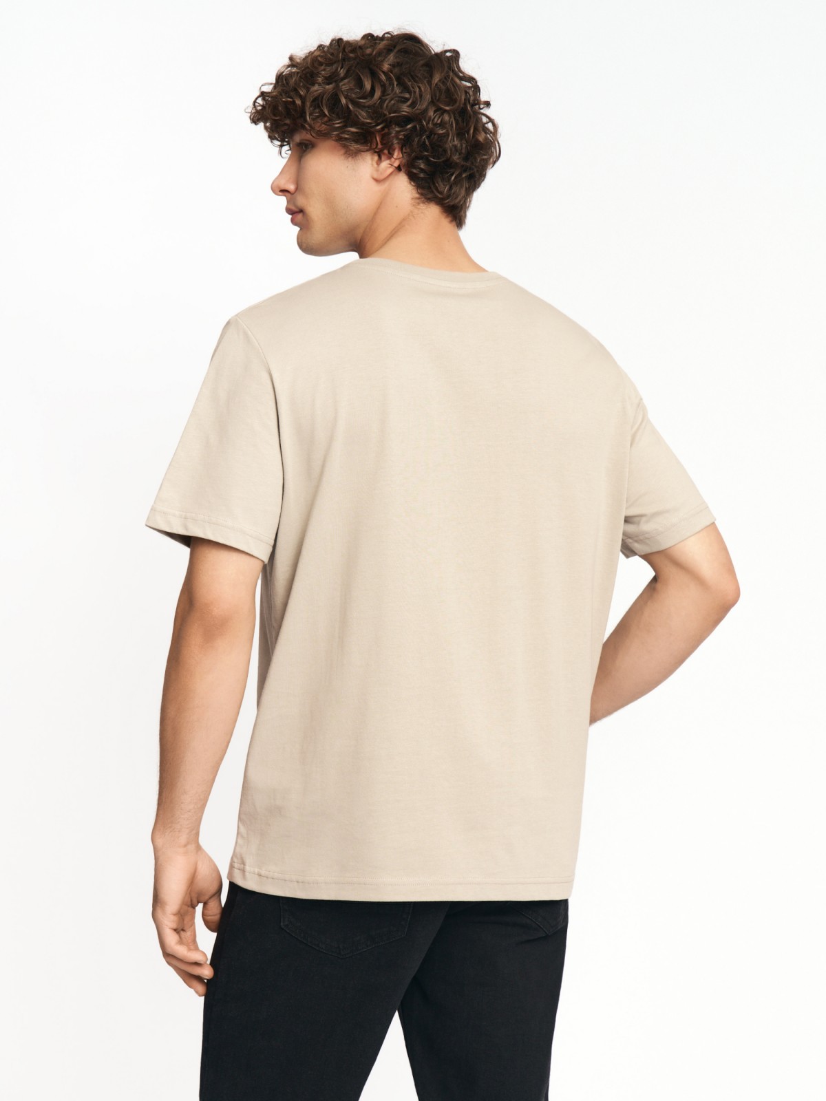 Футболка из хлопка с принтом