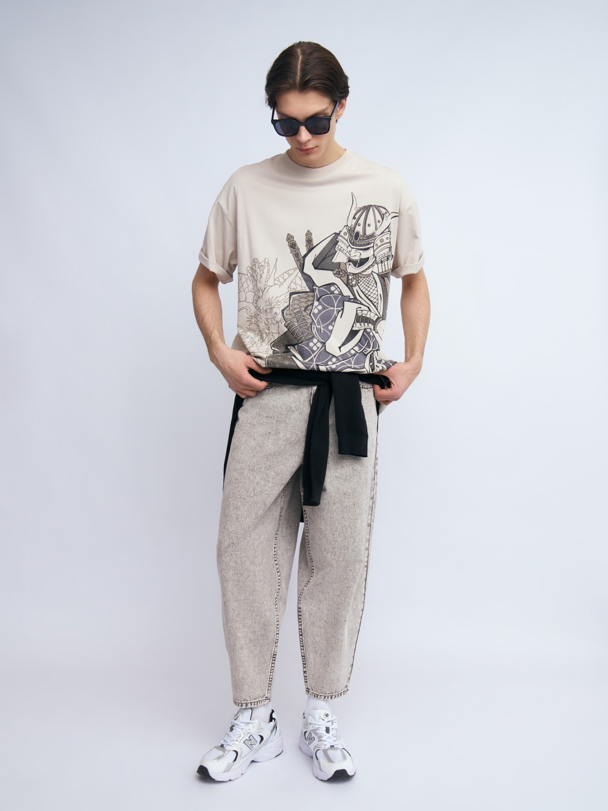 Джинсы фасона Balloon из хлопка