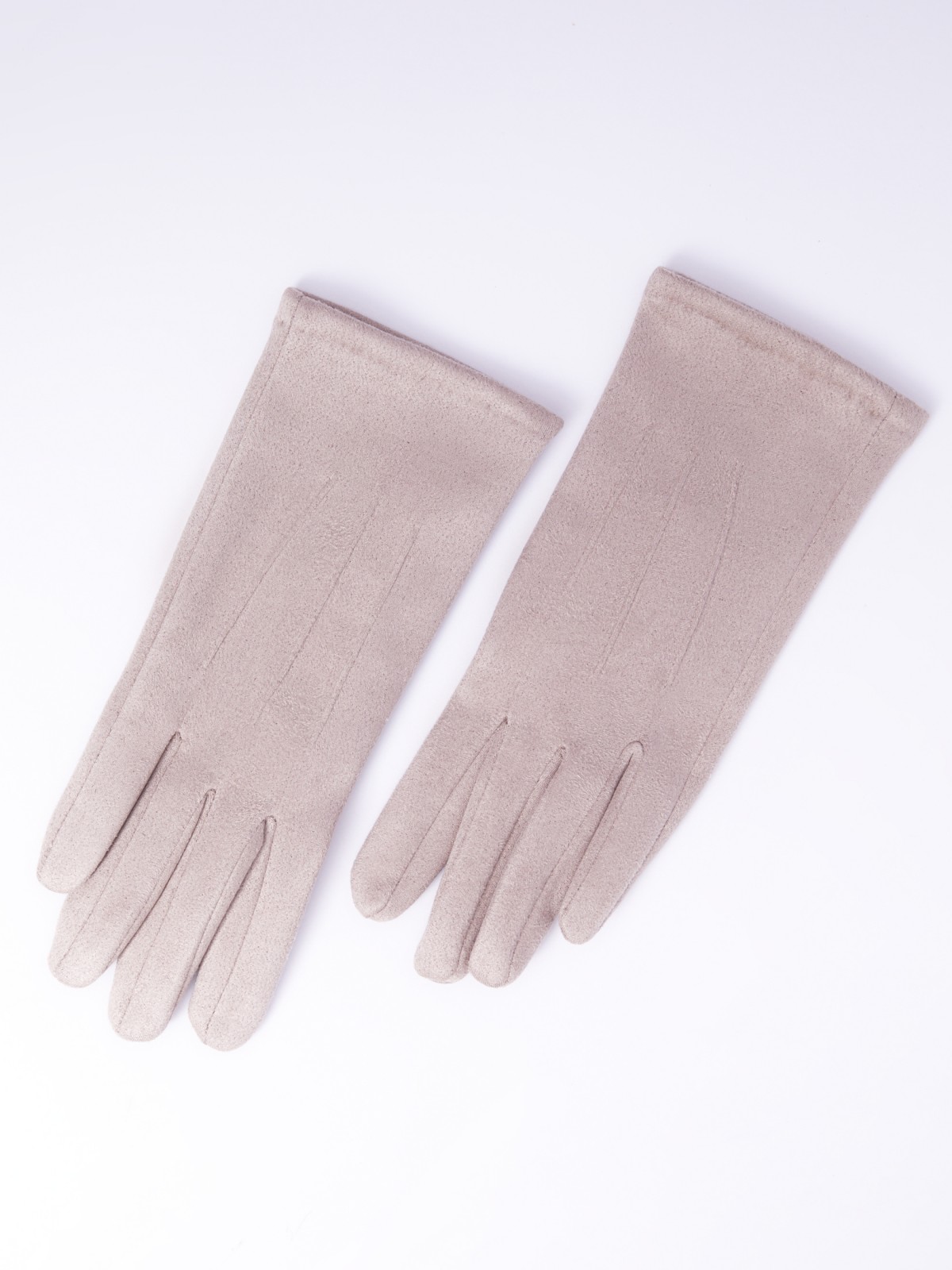 Утеплённые текстильные перчатки с функцией Touch Screen zolla 023339659025, цвет бежевый, размер S