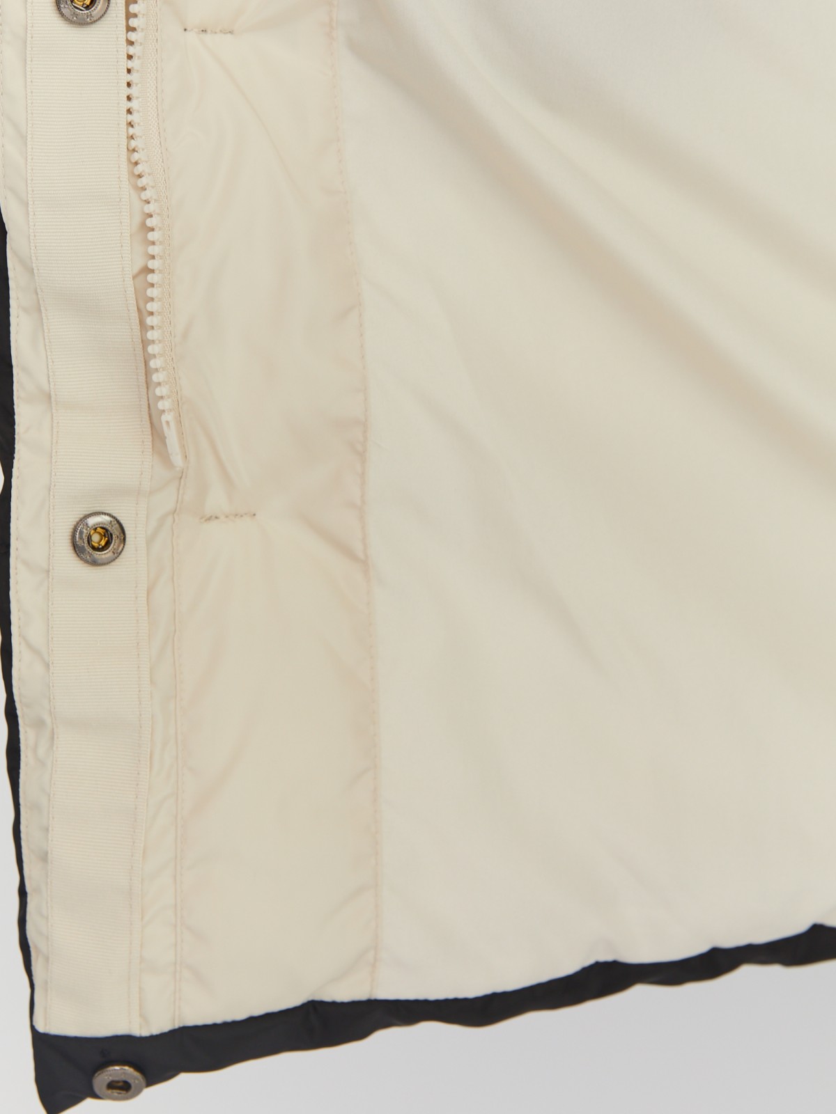 Тёплая стёганая куртка-пальто с высоким воротником zolla 023345202084, цвет черный, размер XS - фото 5