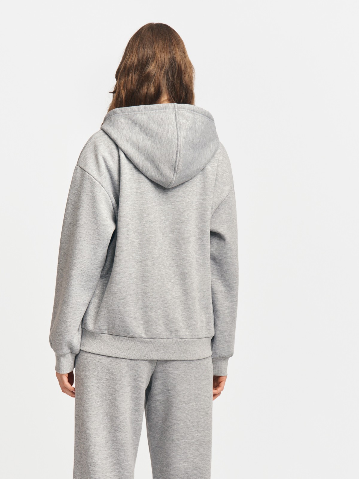 Утеплённая толстовка на молнии с экомехом