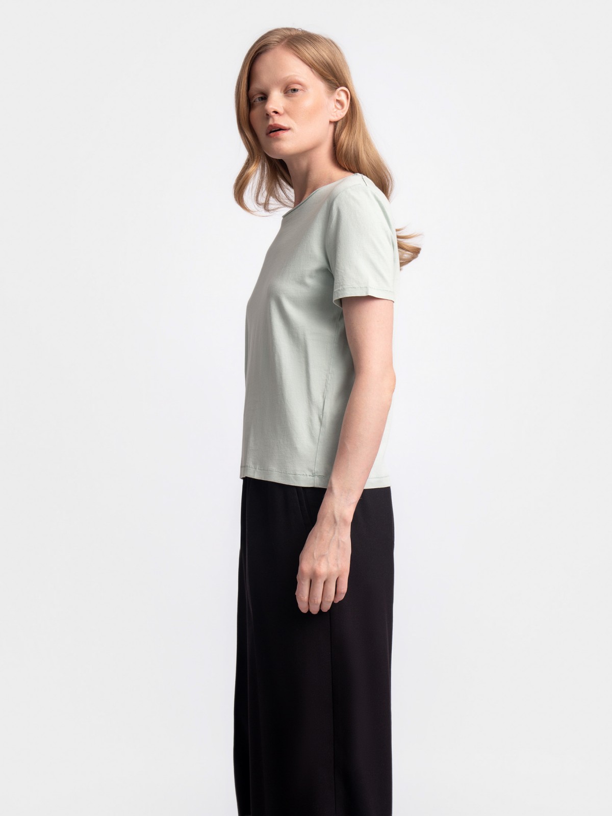 Футболка прямого силуэта из хлопка