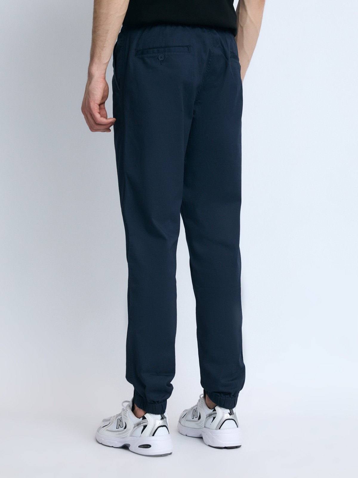 Брюки-джоггеры из хлопка на резинке