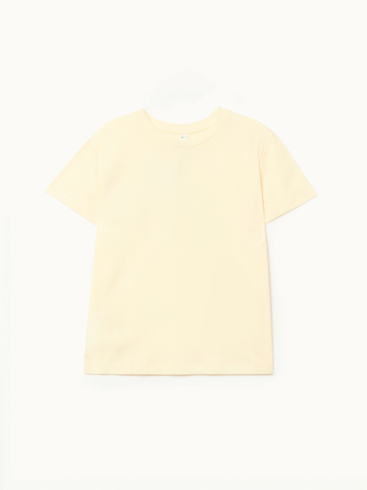 Однотонная футболка из хлопка