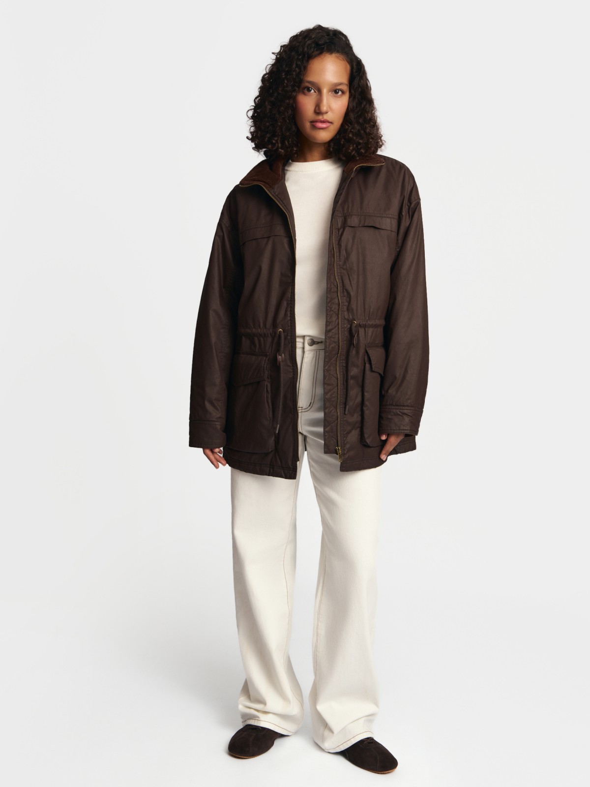 Куртка-парка на синтепоне с воротником