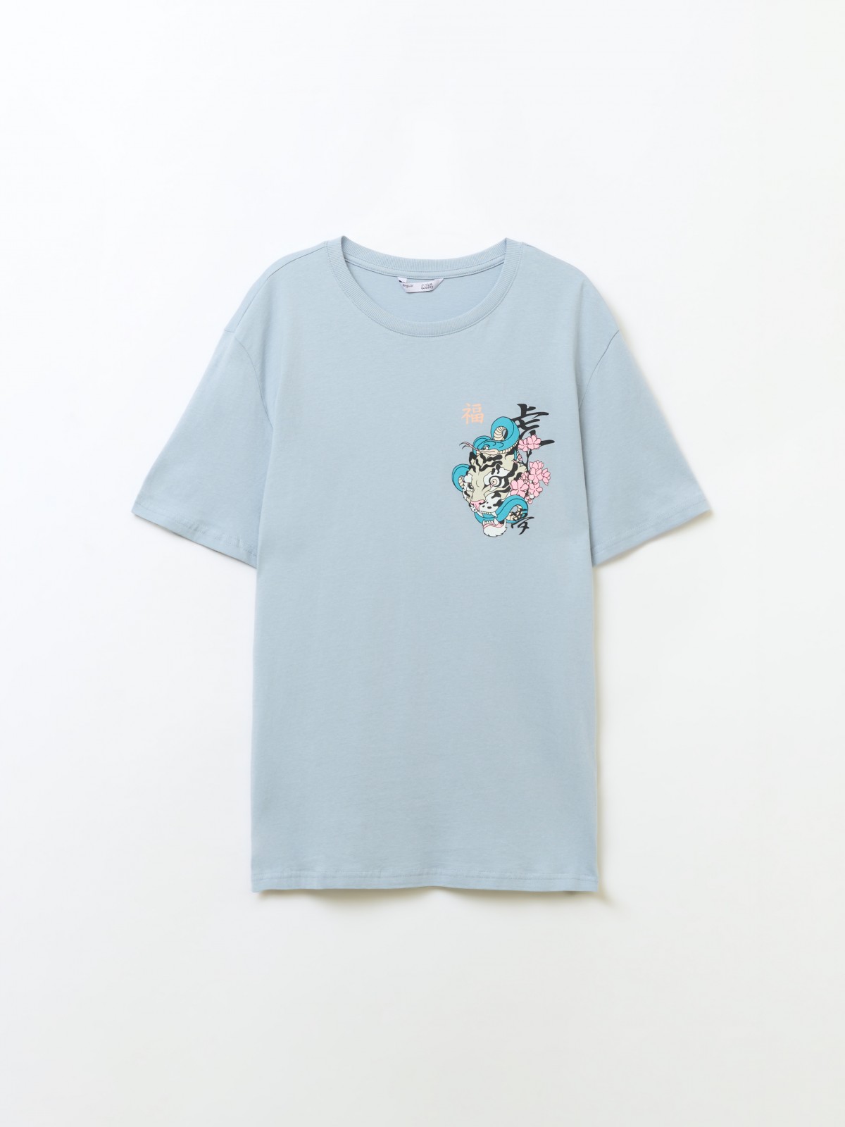 Футболка из хлопка с принтом