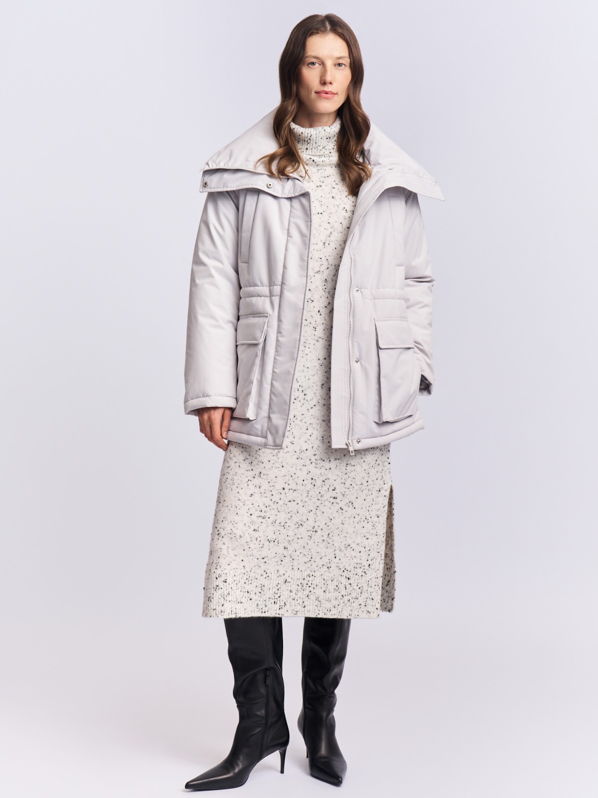 Куртка-парка на синтепоне с воротником