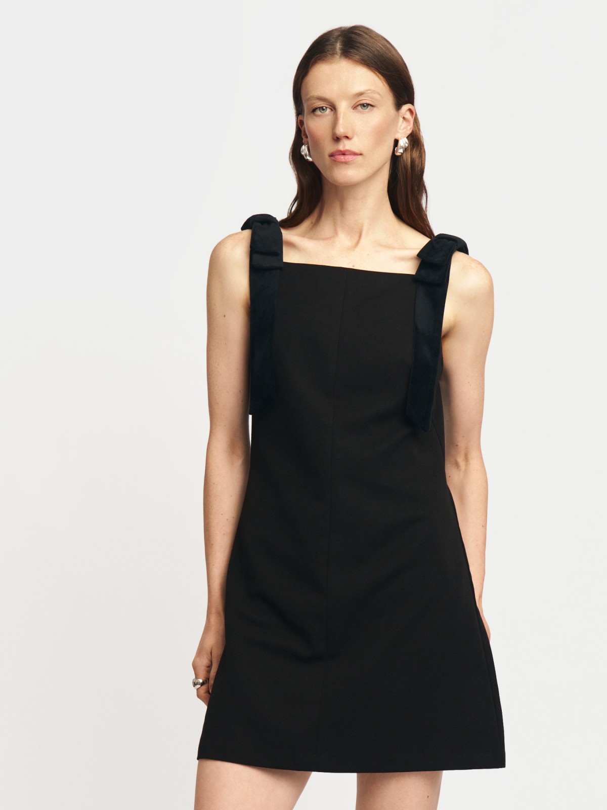 Сарафан мини с бантами