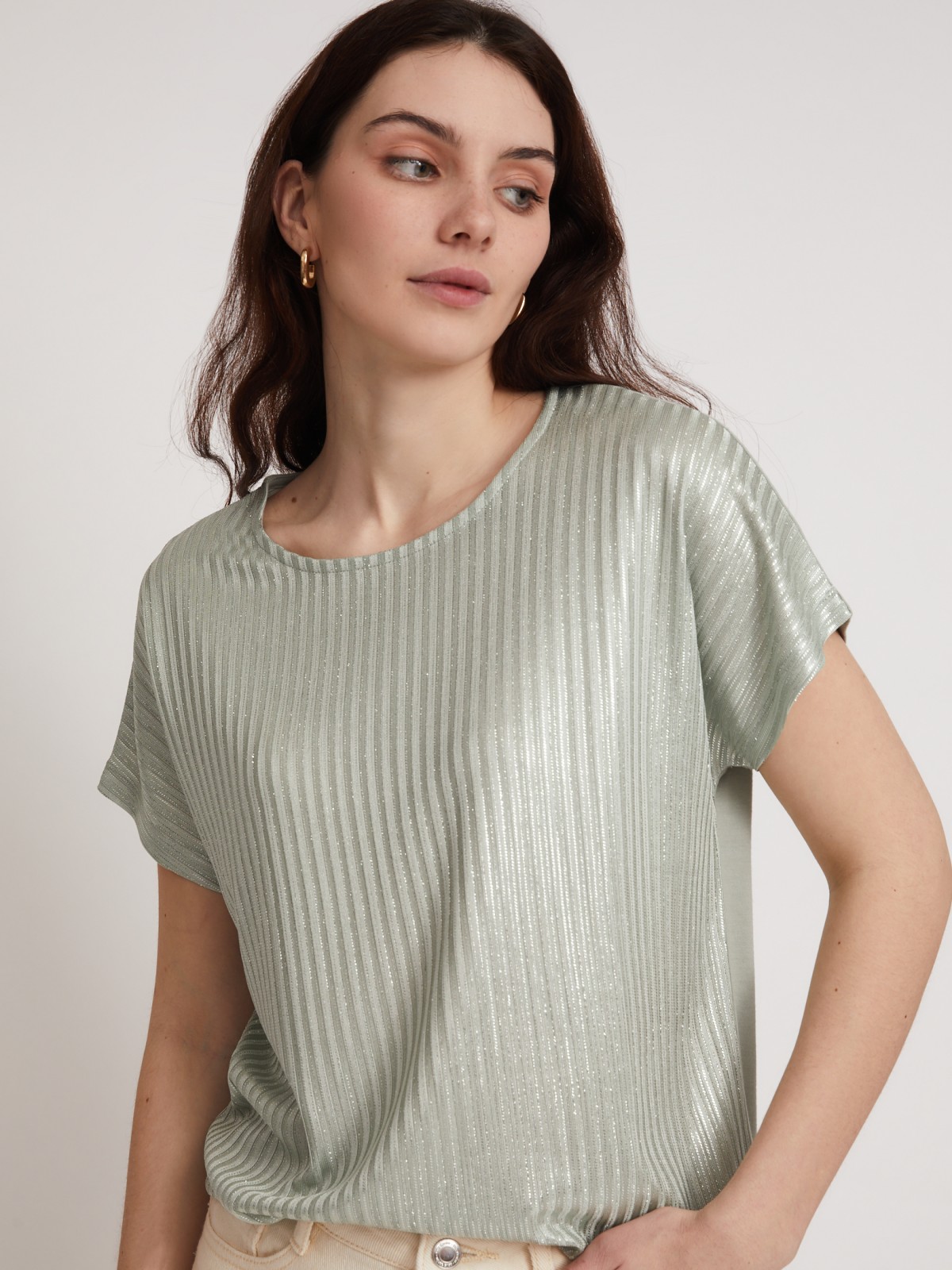 Топ-блузка с блеском