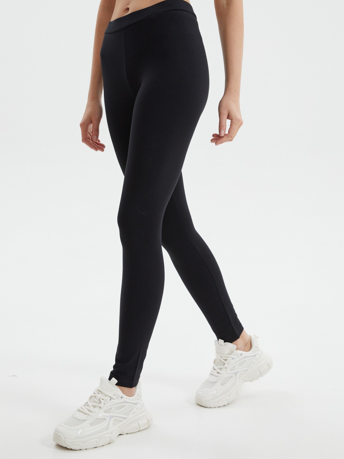 Трикотажные легинсы из хлопка