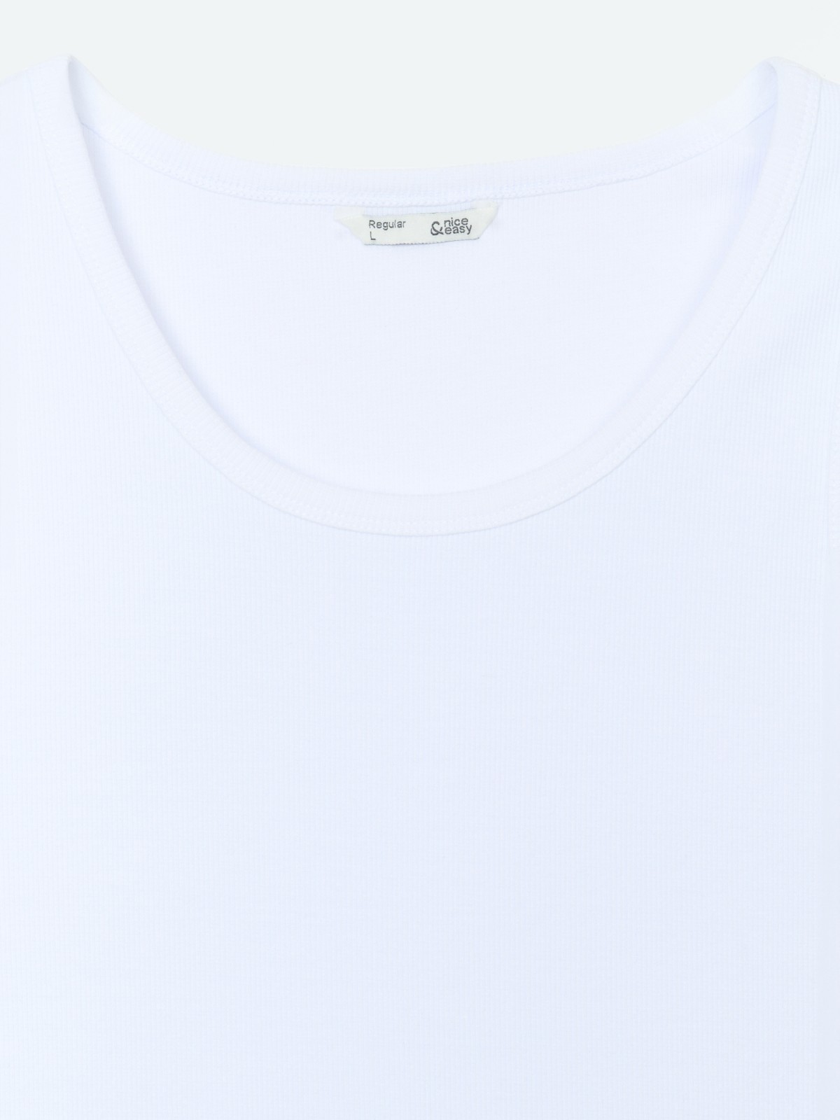 Майка из хлопка однотонная