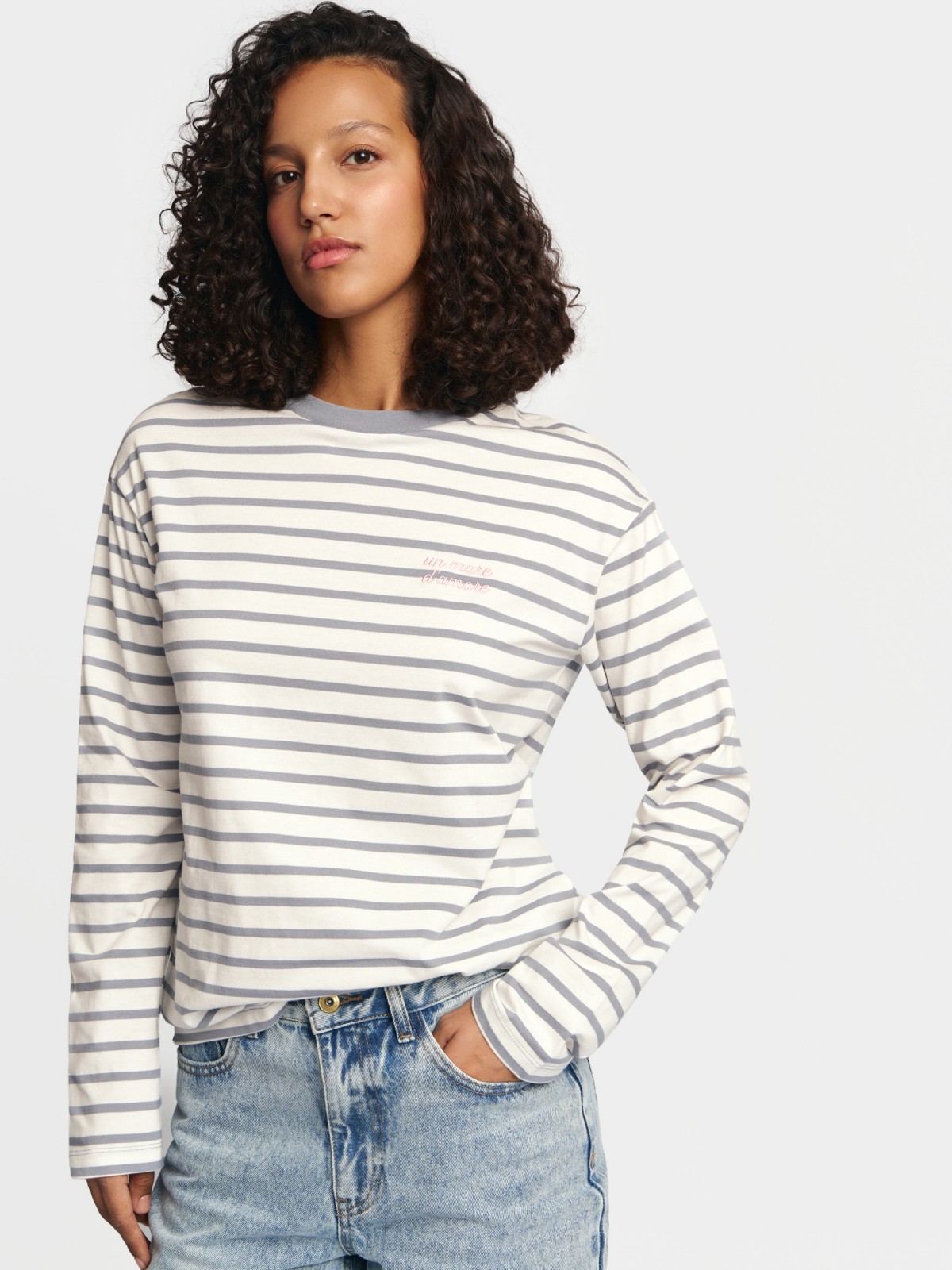 Лонгслив-тельняшка в полоску из хлопка