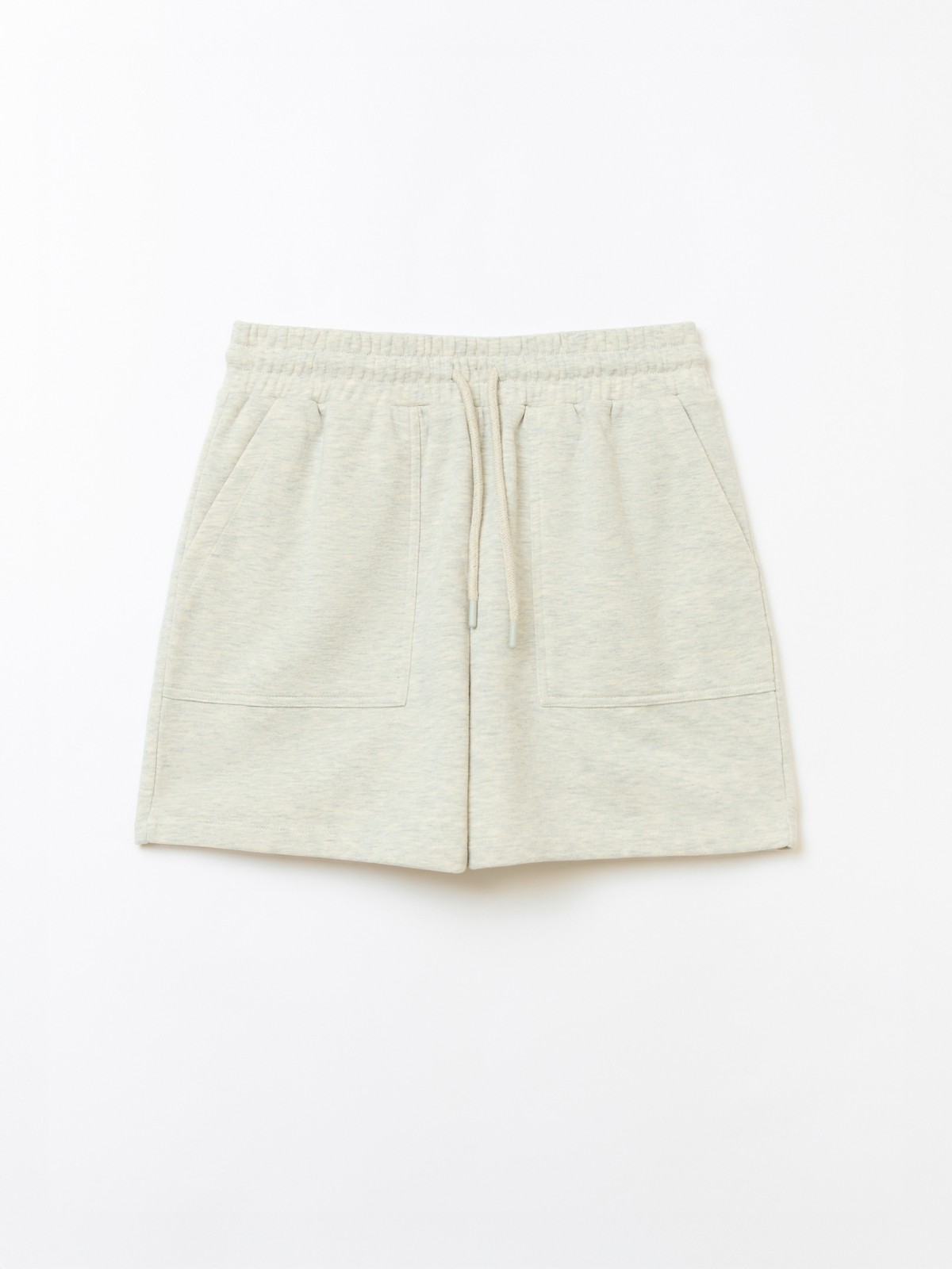 Трикотажные короткие шорты с карманами