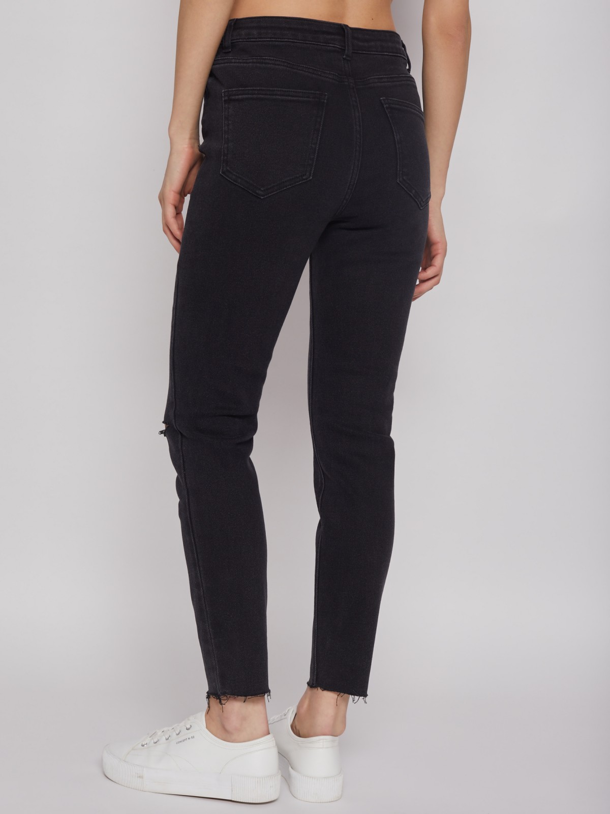 Брюки джинсовые zolla 22221711S043, цвет черный, размер 25 - фото 6