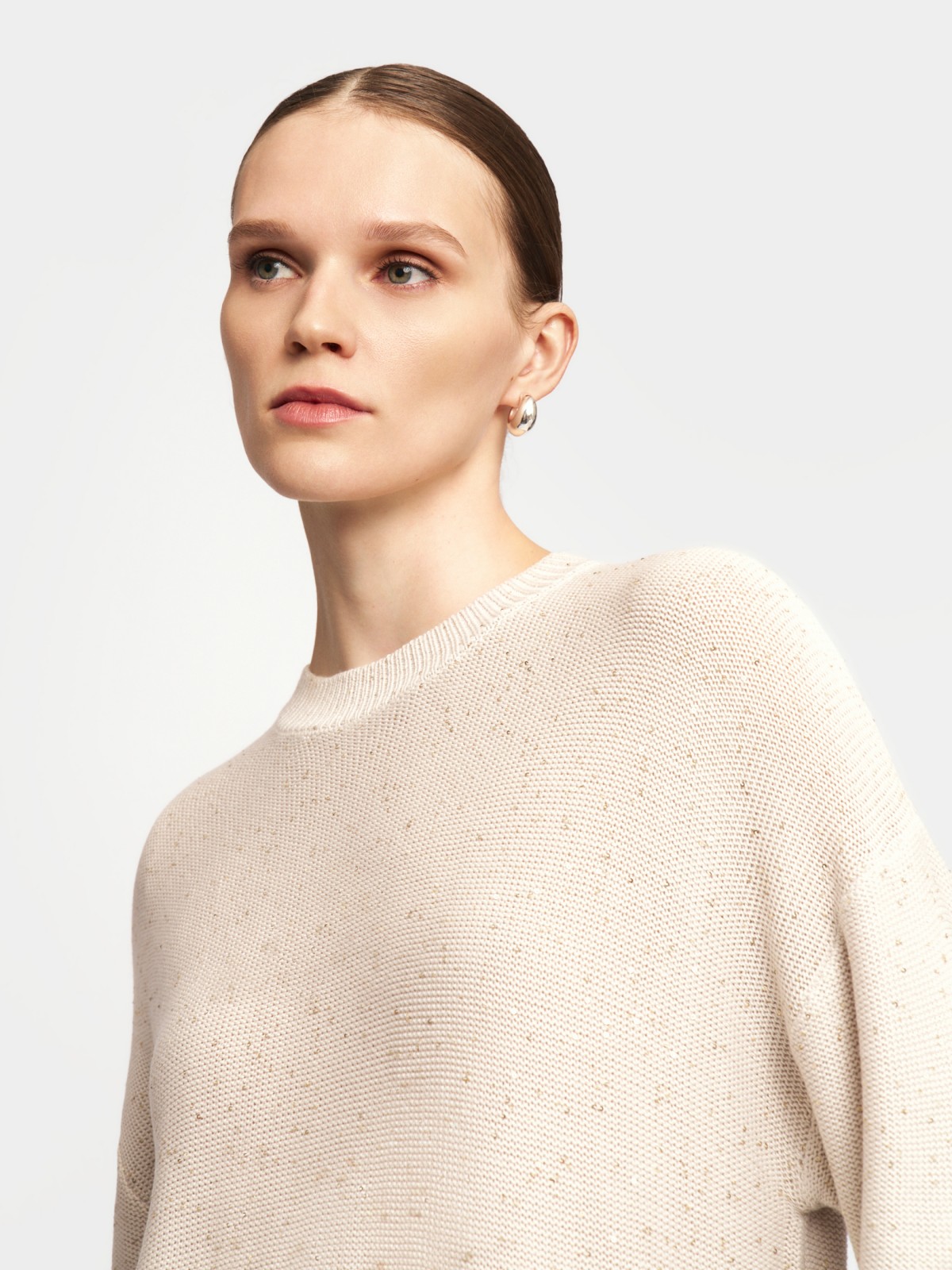 Вязаный джемпер с пайетками