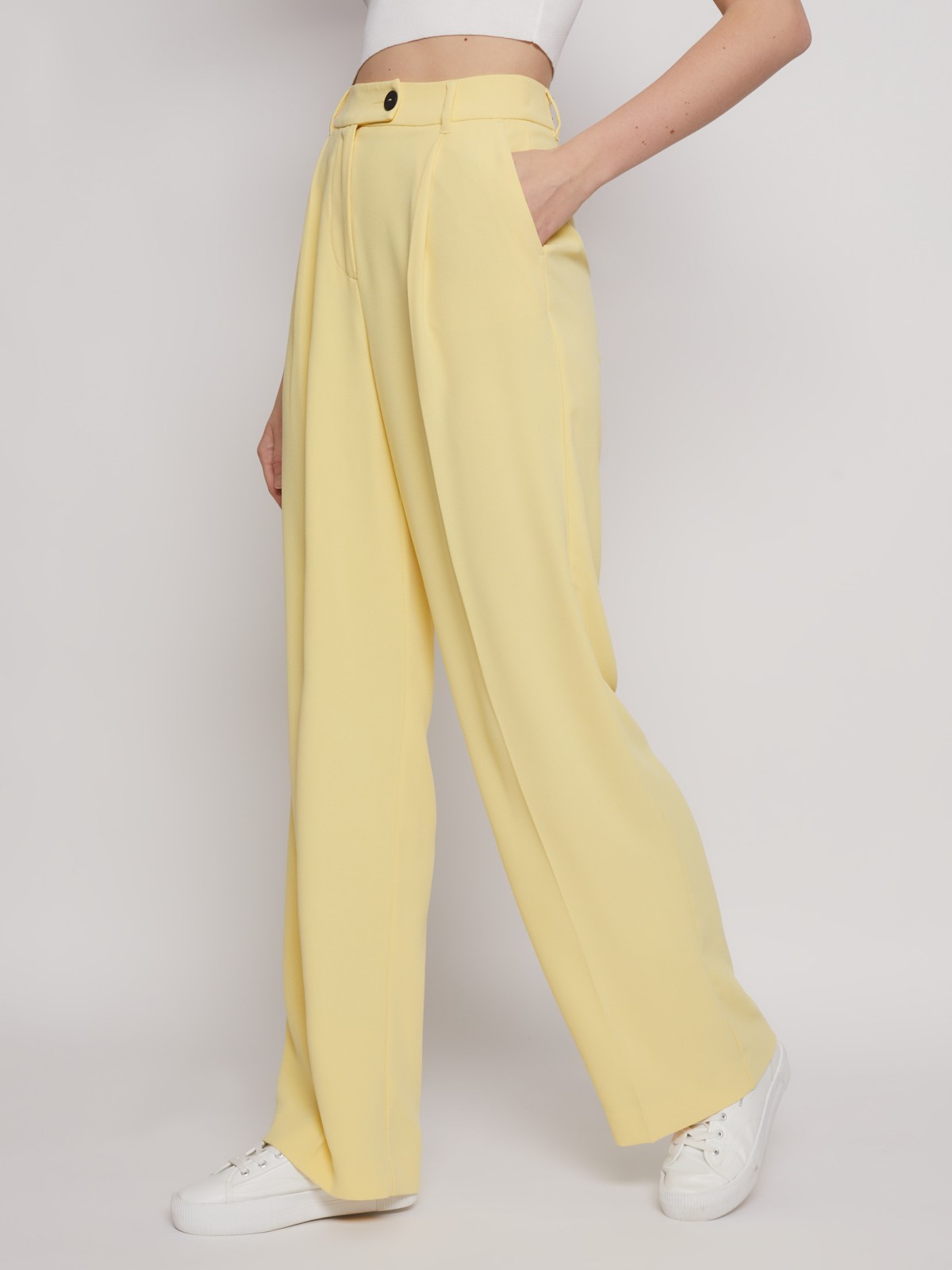 Брюки фасона Wide со стрелками