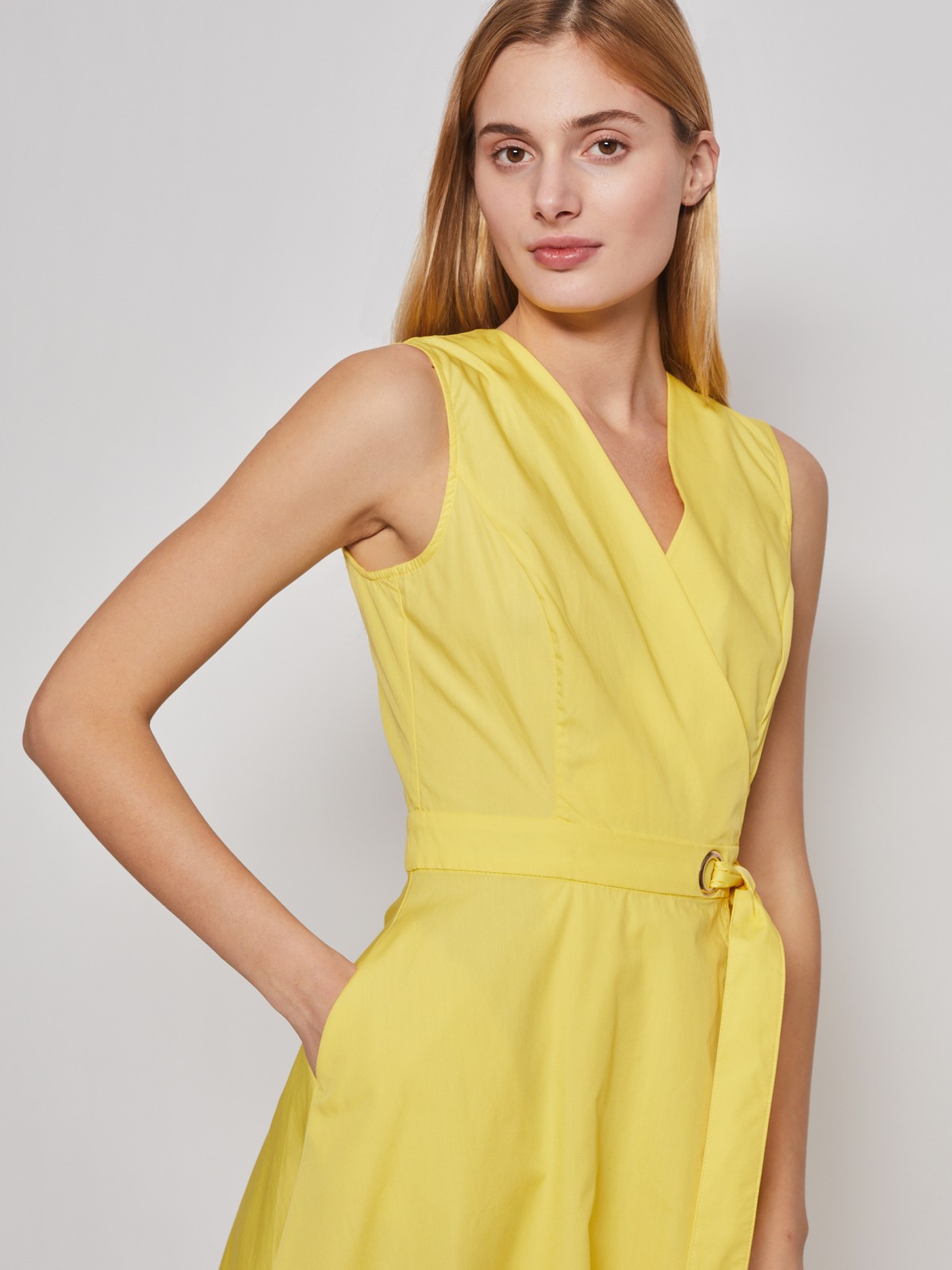 Платье zolla 022248239653, цвет желтый, размер XS - фото 3