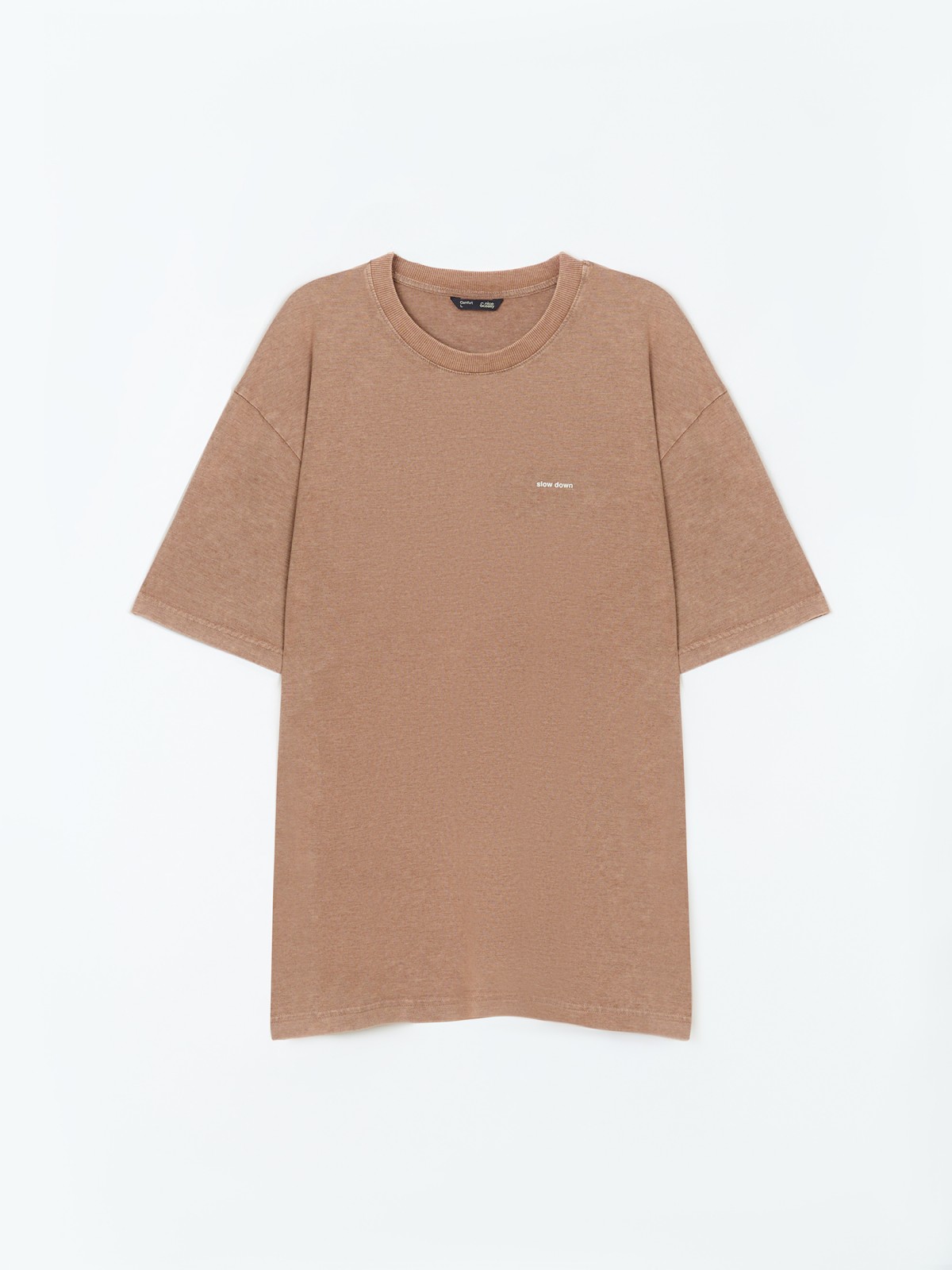 Трикотажная футболка с надписью