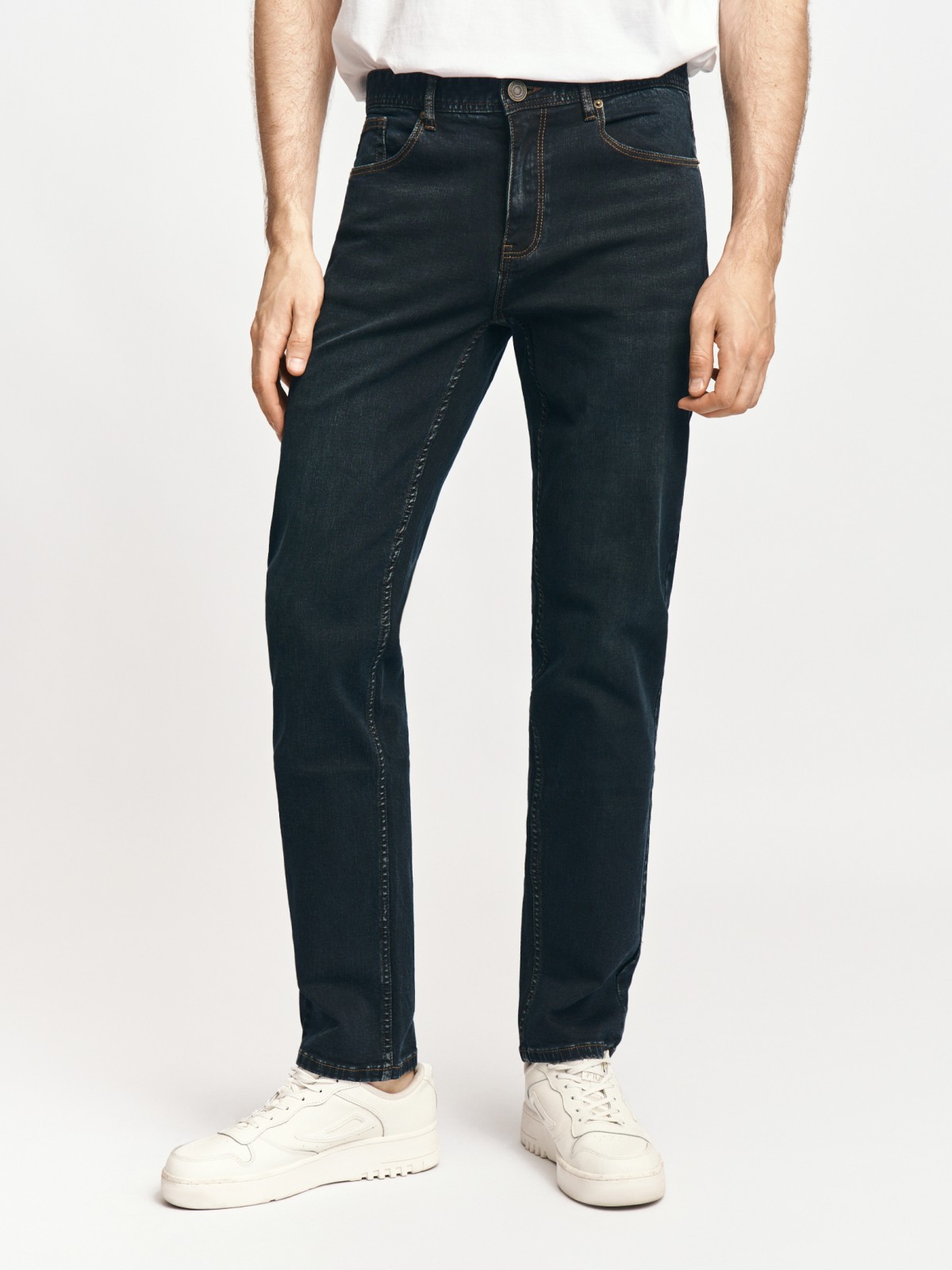 Джинсы фасона Tapered из хлопка