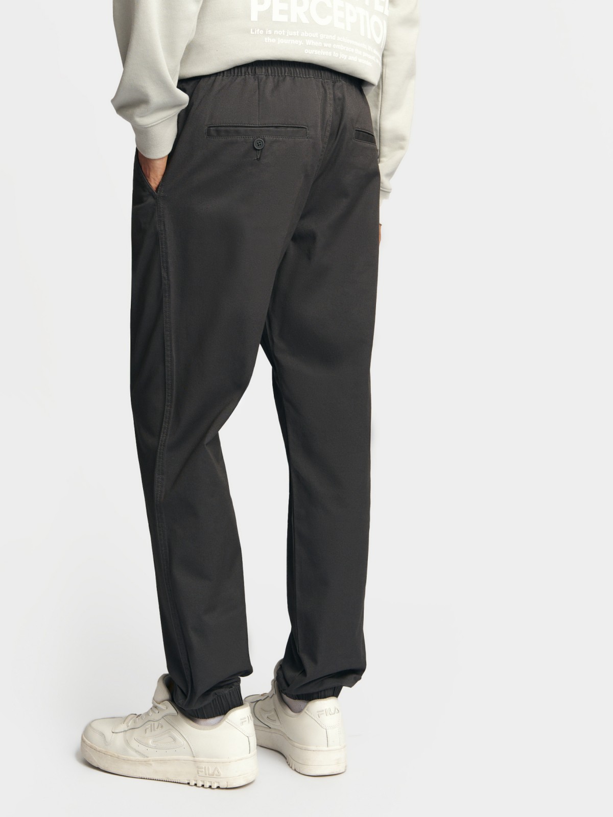 Брюки-джоггеры из хлопка на резинке