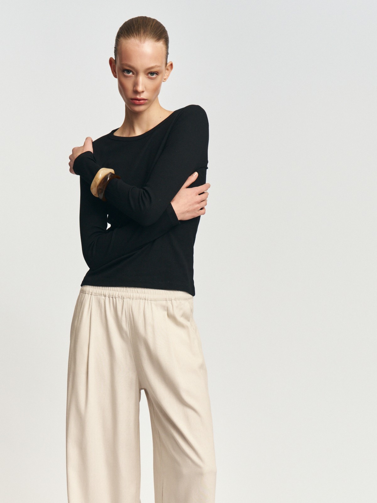 Лонгслив из хлопка