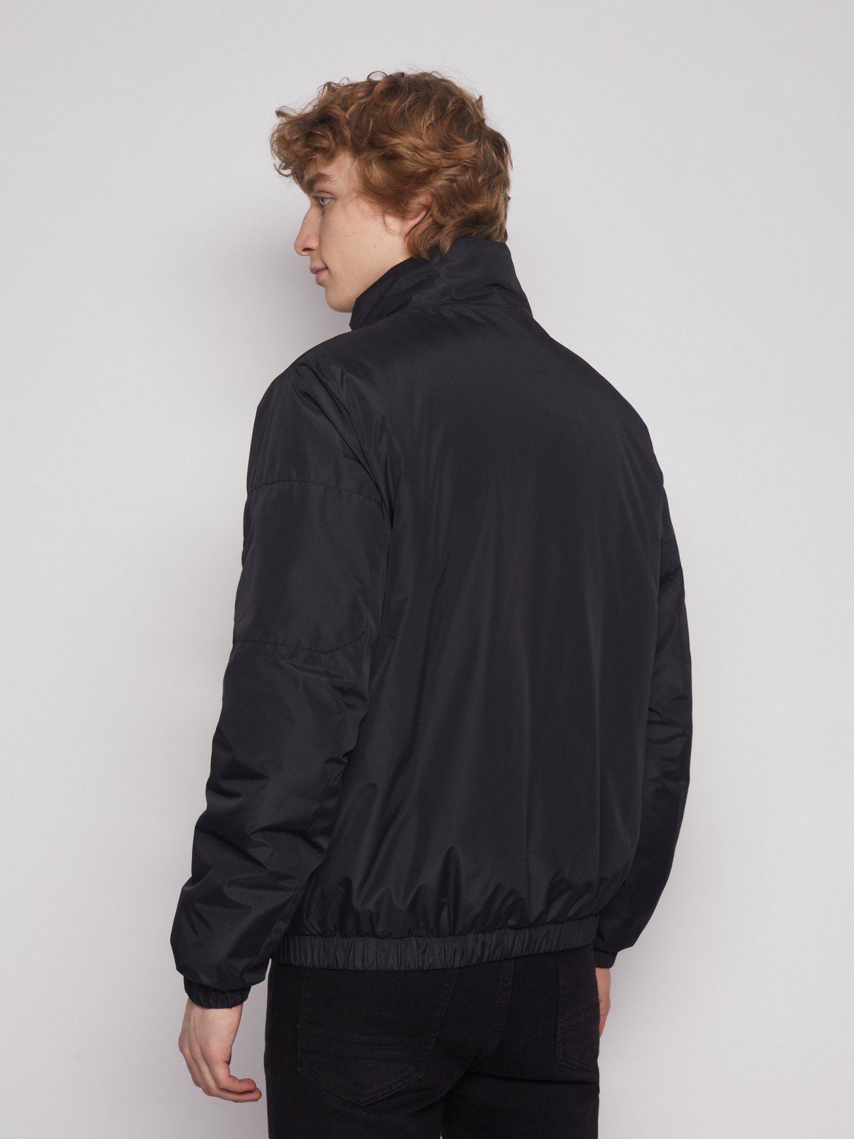 Куртка zolla 013135102074, цвет черный, размер S - фото 4