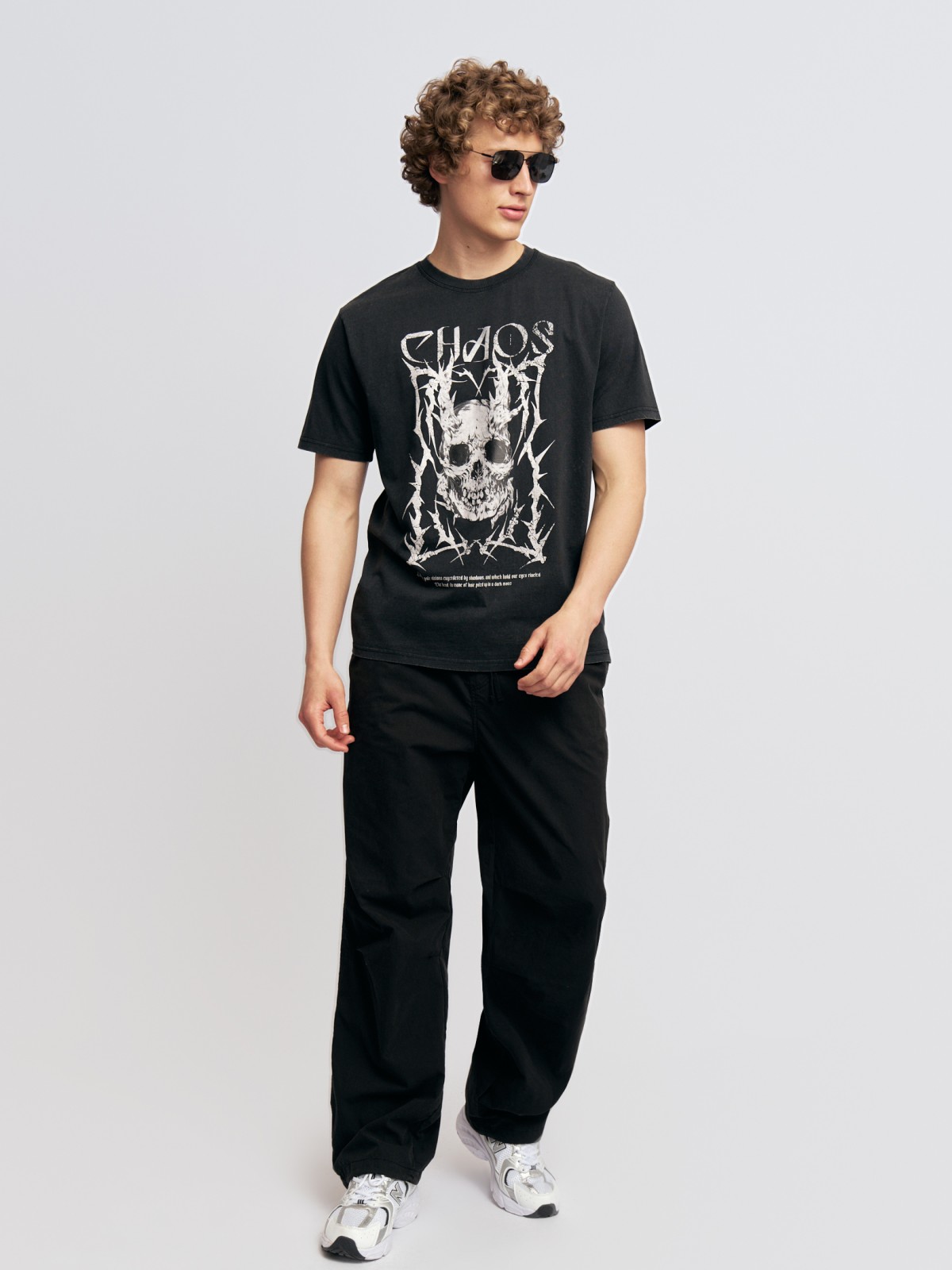 Футболка из хлопка с принтом