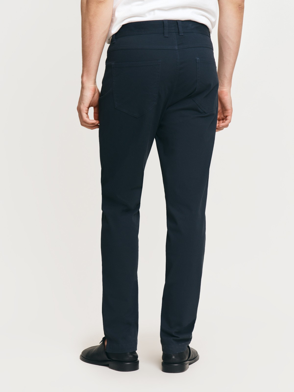 Брюки силуэта Slim из хлопка