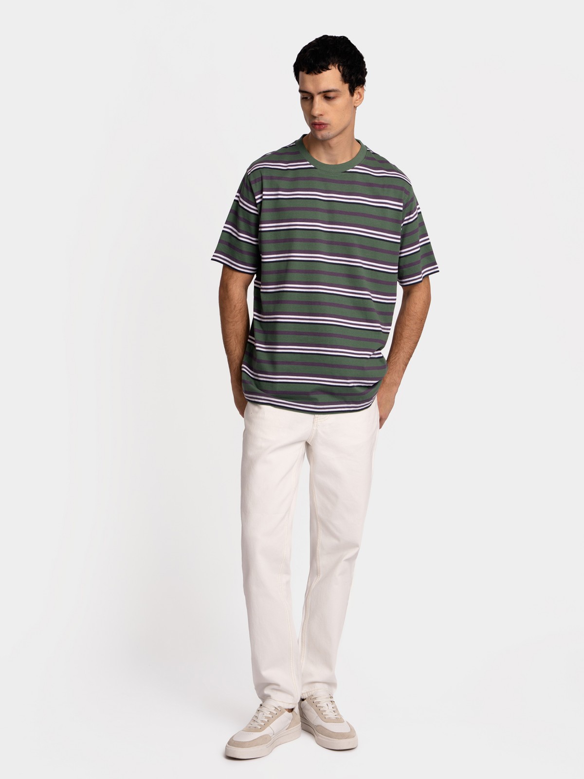 Футболка из хлопка в полоску