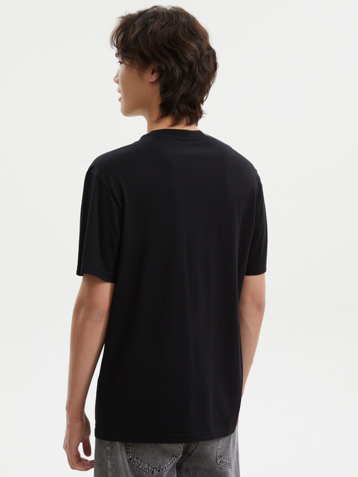 Футболка из хлопка с принтом