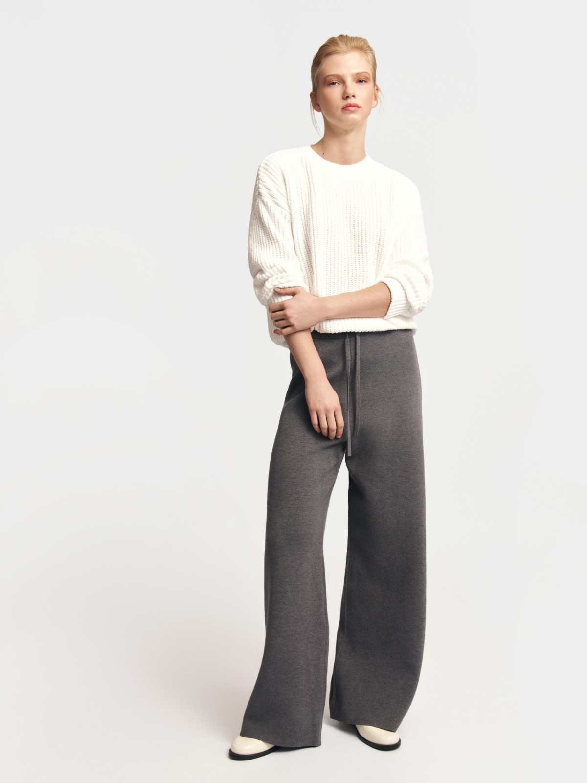 Вязаный джемпер из синели