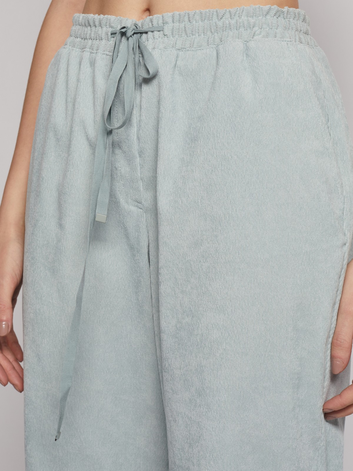 Вельветовые брюки-джоггеры